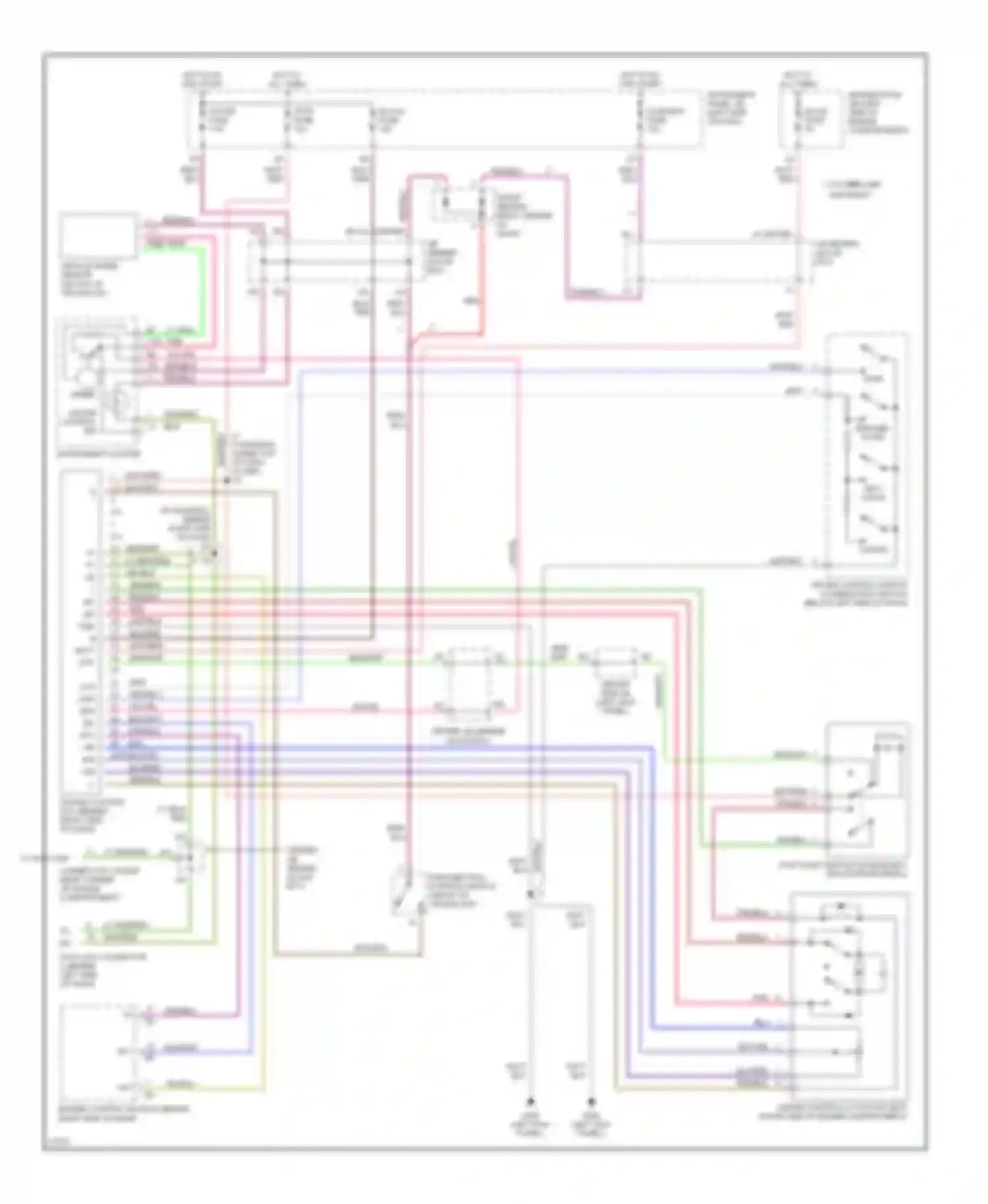 Wiring diagram blu/red for Toyota Avalon XX10 (1994-1997) (5 of 13)
