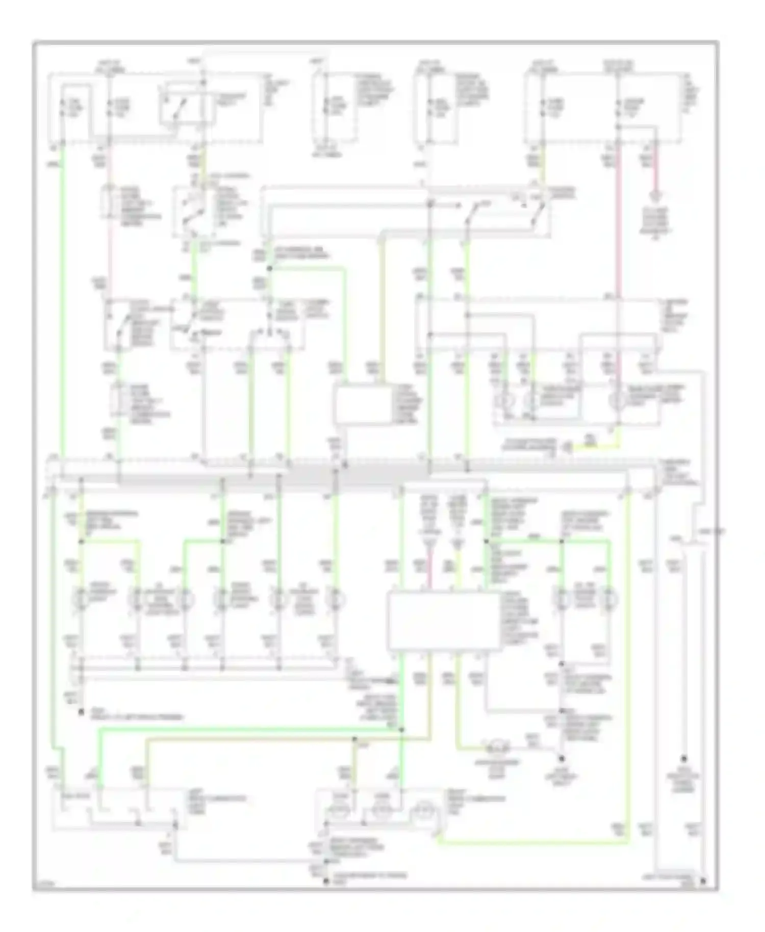 Wiring diagram left rear combination light turn tail stop for Toyota Avalon XX10 (1994-1997) (1 of 1)