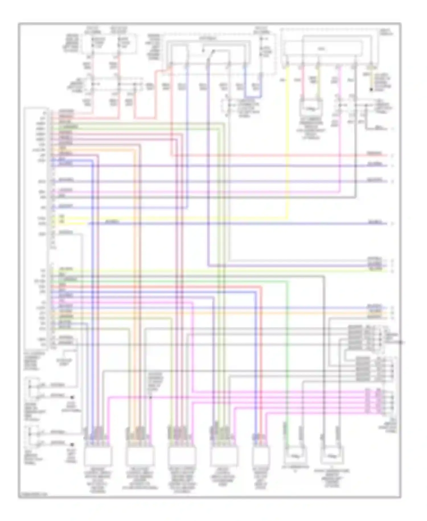 Avalon Toyota XX20 facelift (2002-2005): Automatic a/c circuit (1 of 2)