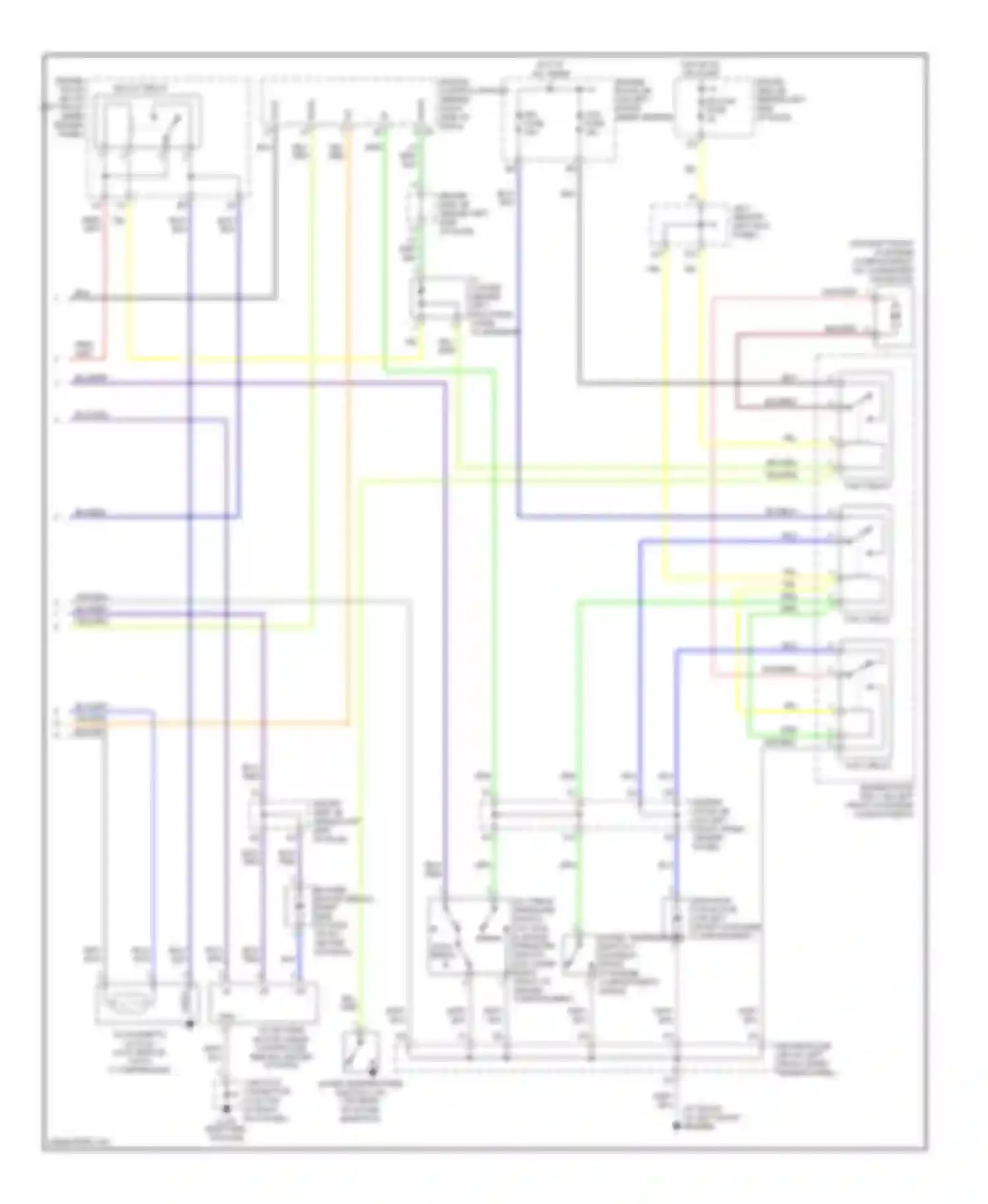 Avalon Toyota XX20 facelift (2002-2005): Automatic a/c circuit (2 of 2)