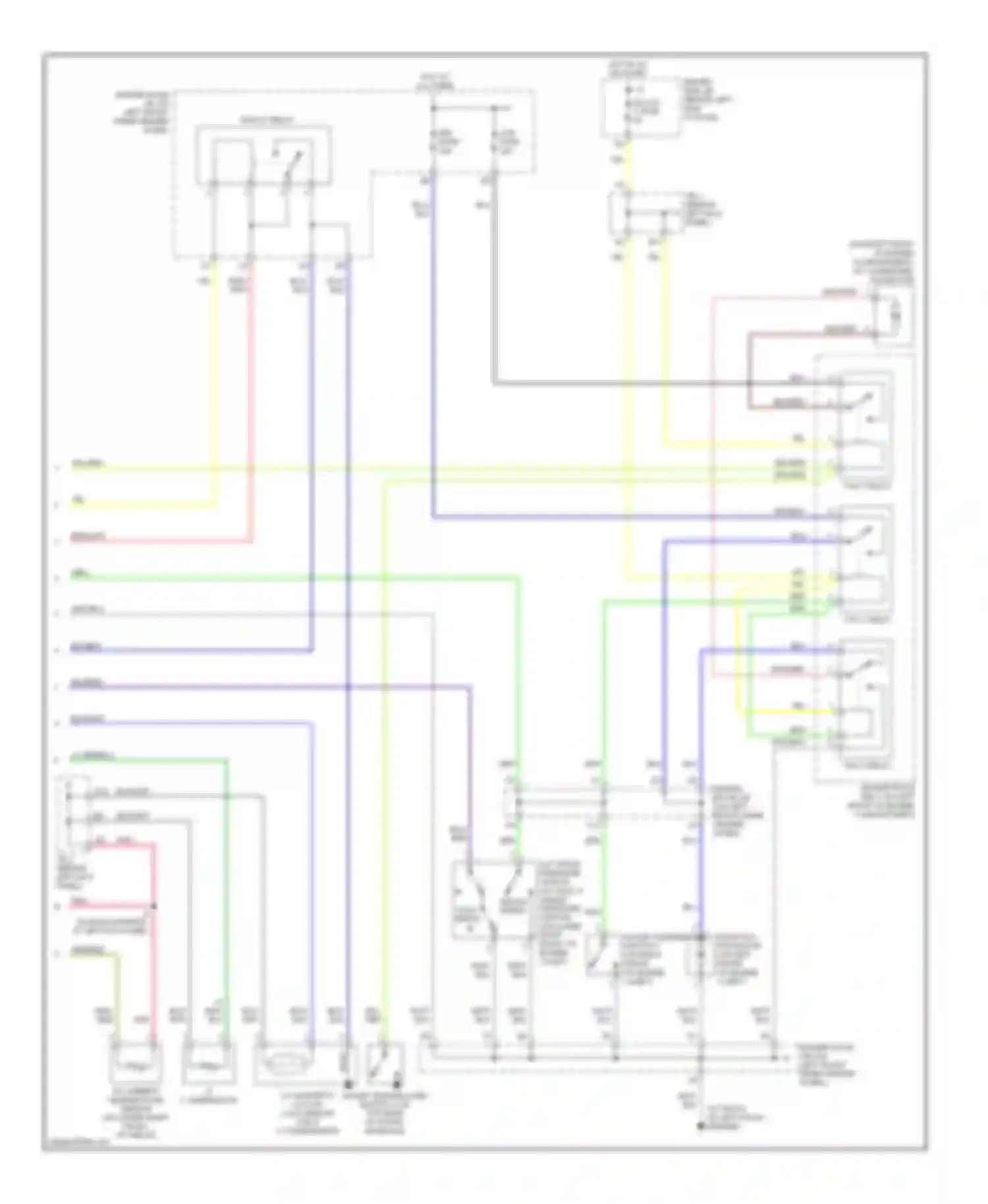Avalon Toyota XX20 facelift (2002-2005): Manual a/c circuit (2 of 2)