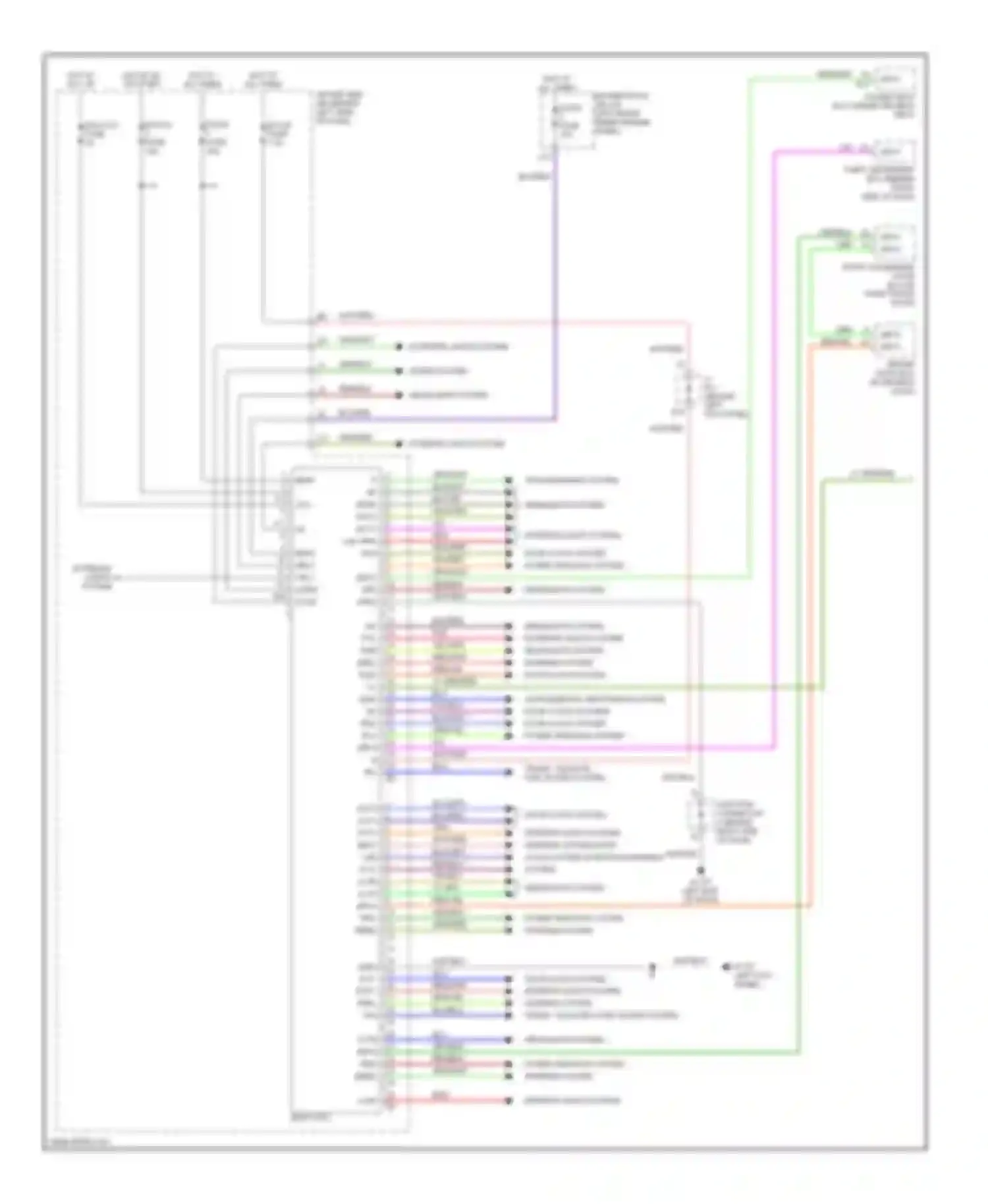Avalon Toyota XX20 facelift (2002-2005): Body control modules circuit (1 of 2)