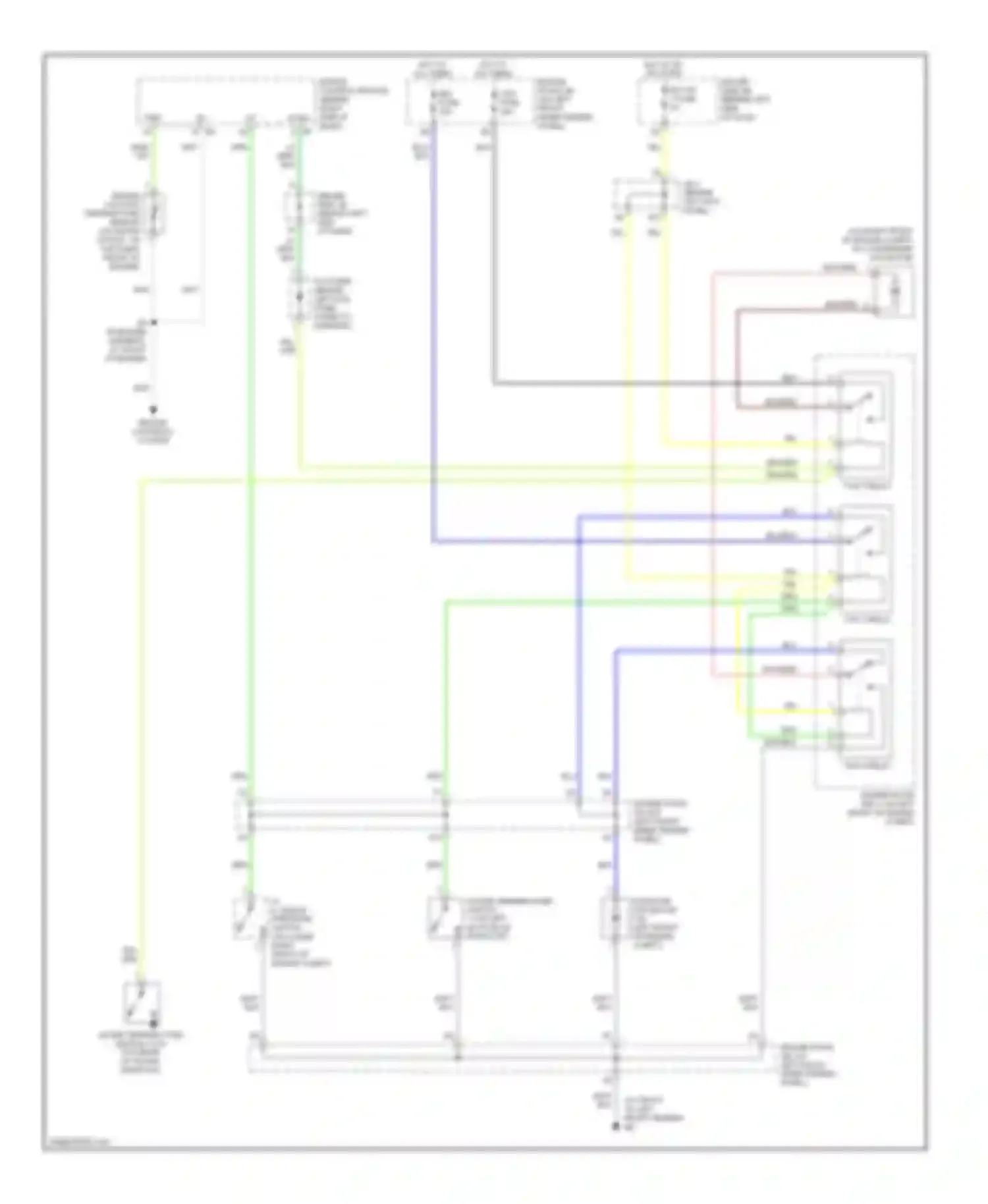 Avalon Toyota XX20 facelift (2002-2005): Cooling fan circuit
