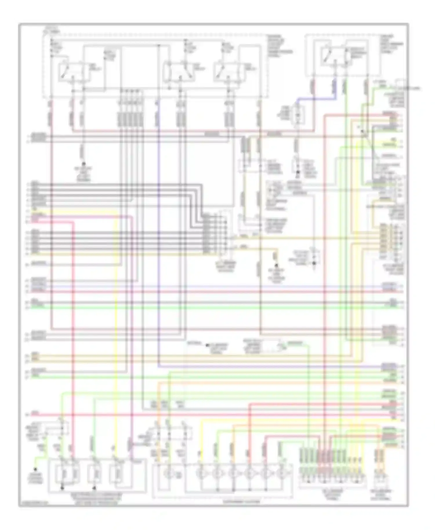 Avalon Toyota XX20 facelift (2002-2005): Wiring diagram engine performance 3.0l (3 of 4)