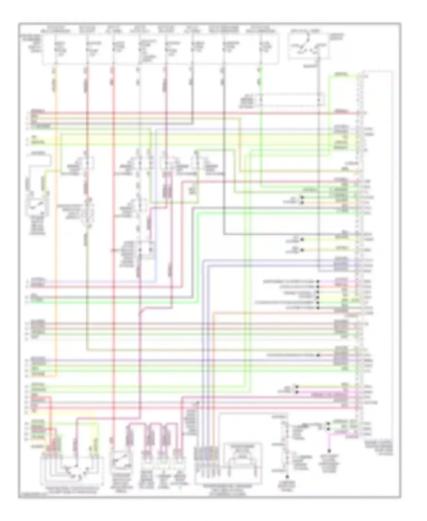 Avalon Toyota XX20 facelift (2002-2005): Wiring diagram engine performance 3.0l (4 of 4)