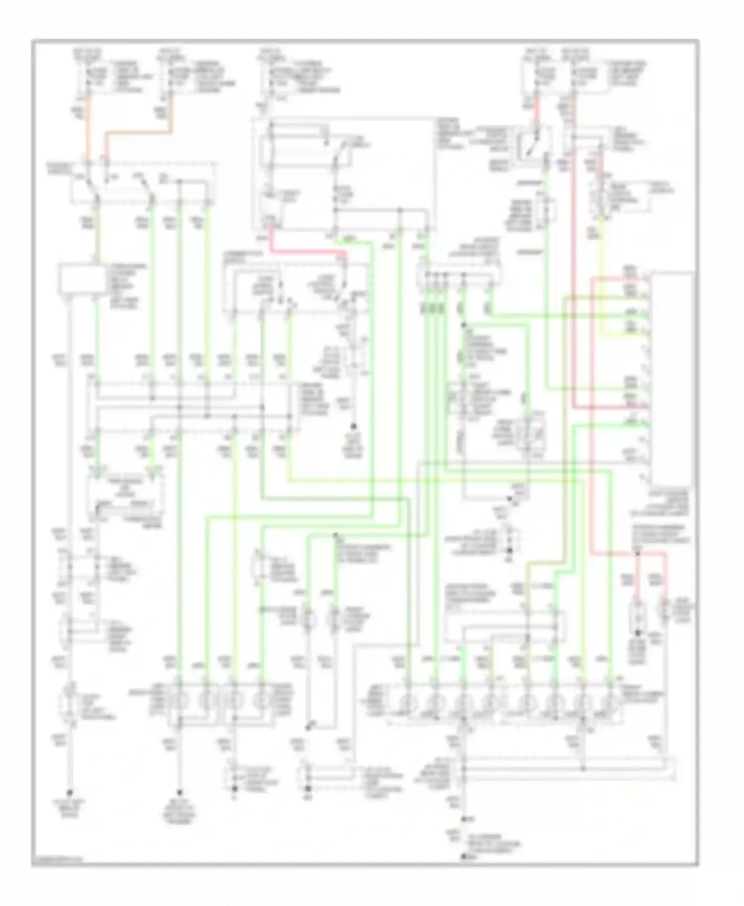 Avalon Toyota XX20 facelift (2002-2005): Exterior lamps circuit
