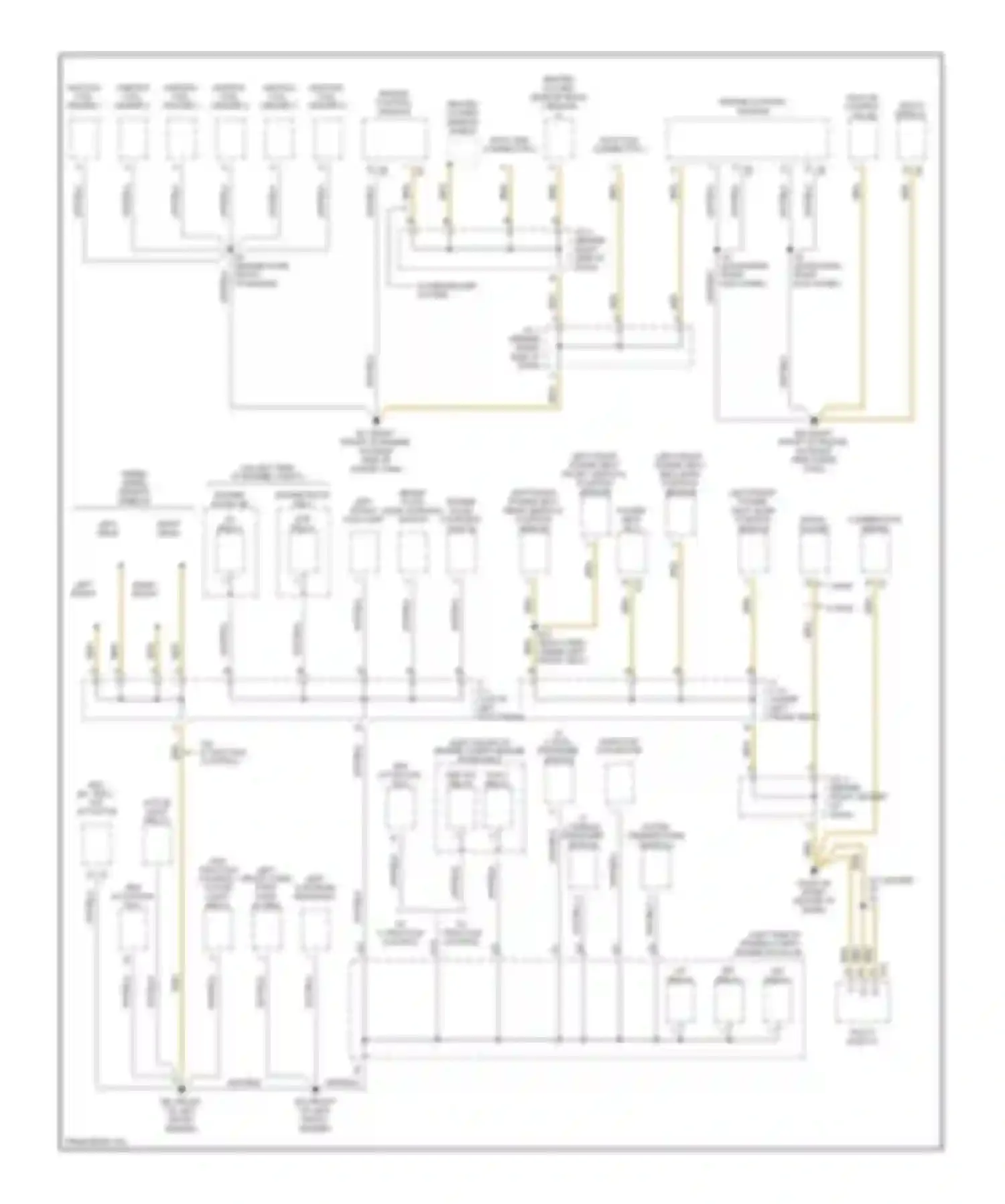 Avalon Toyota XX20 facelift (2002-2005): Ground distribution circuit (1 of 4)