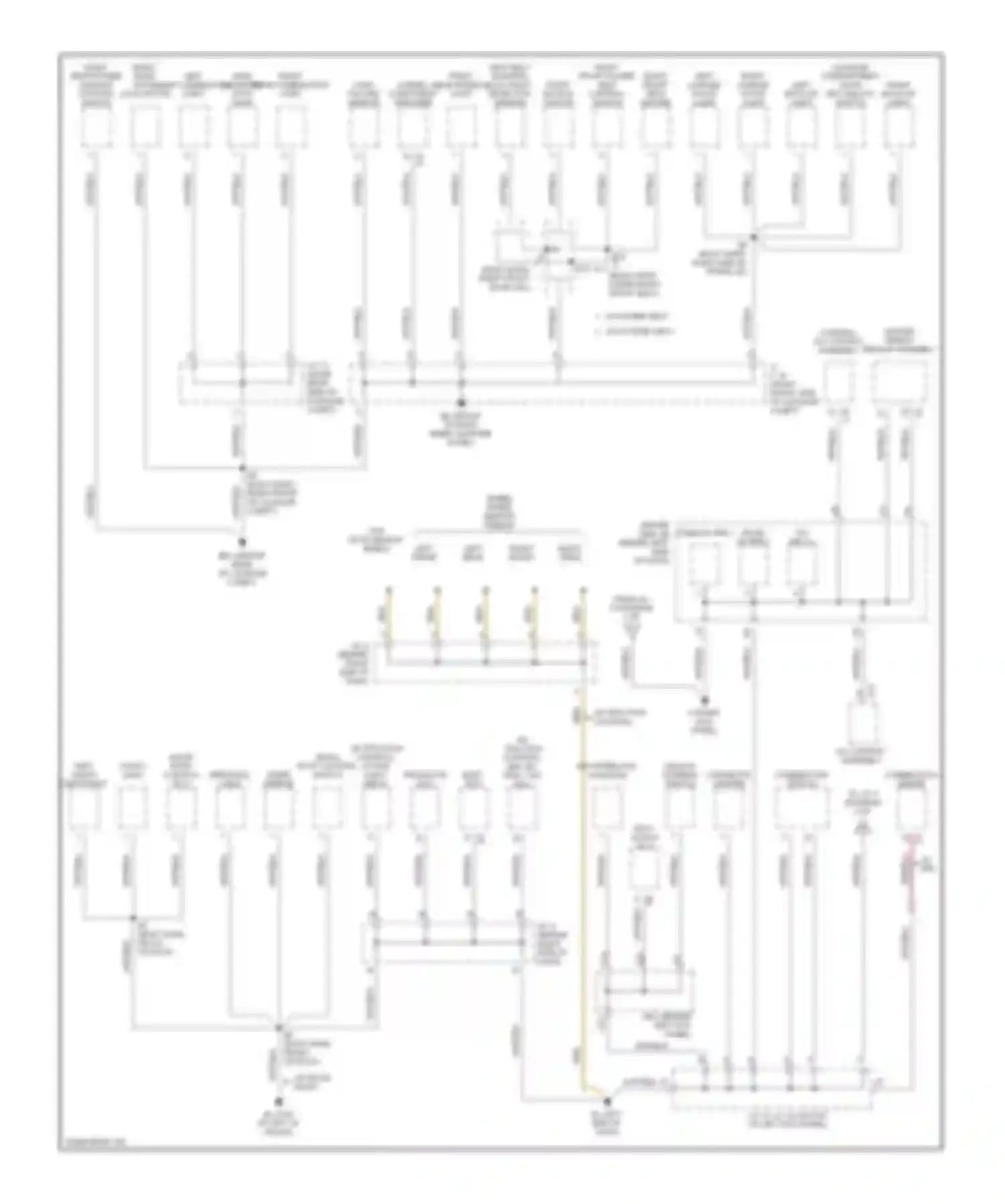 Avalon Toyota XX20 facelift (2002-2005): Ground distribution circuit (3 of 4)
