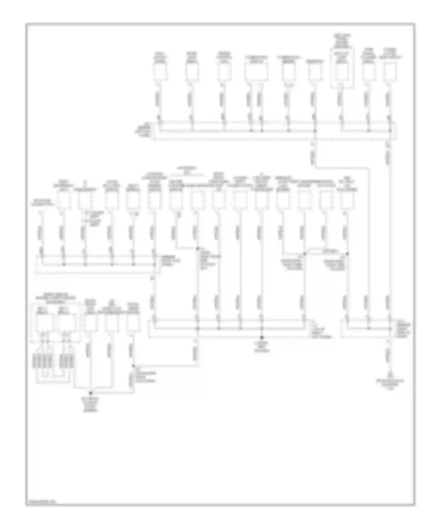 Avalon Toyota XX20 facelift (2002-2005): Ground distribution circuit (4 of 4)
