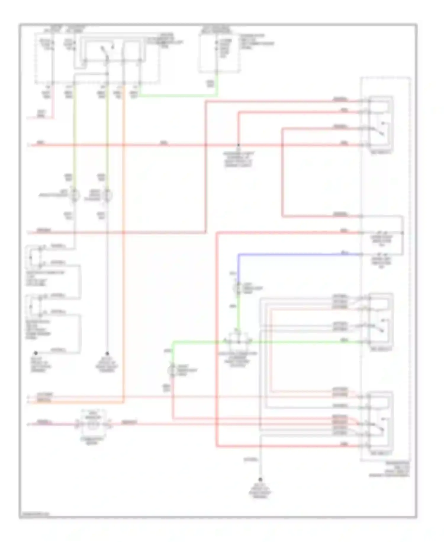 Avalon Toyota XX20 facelift (2002-2005): Headlights circuit (2 of 2)