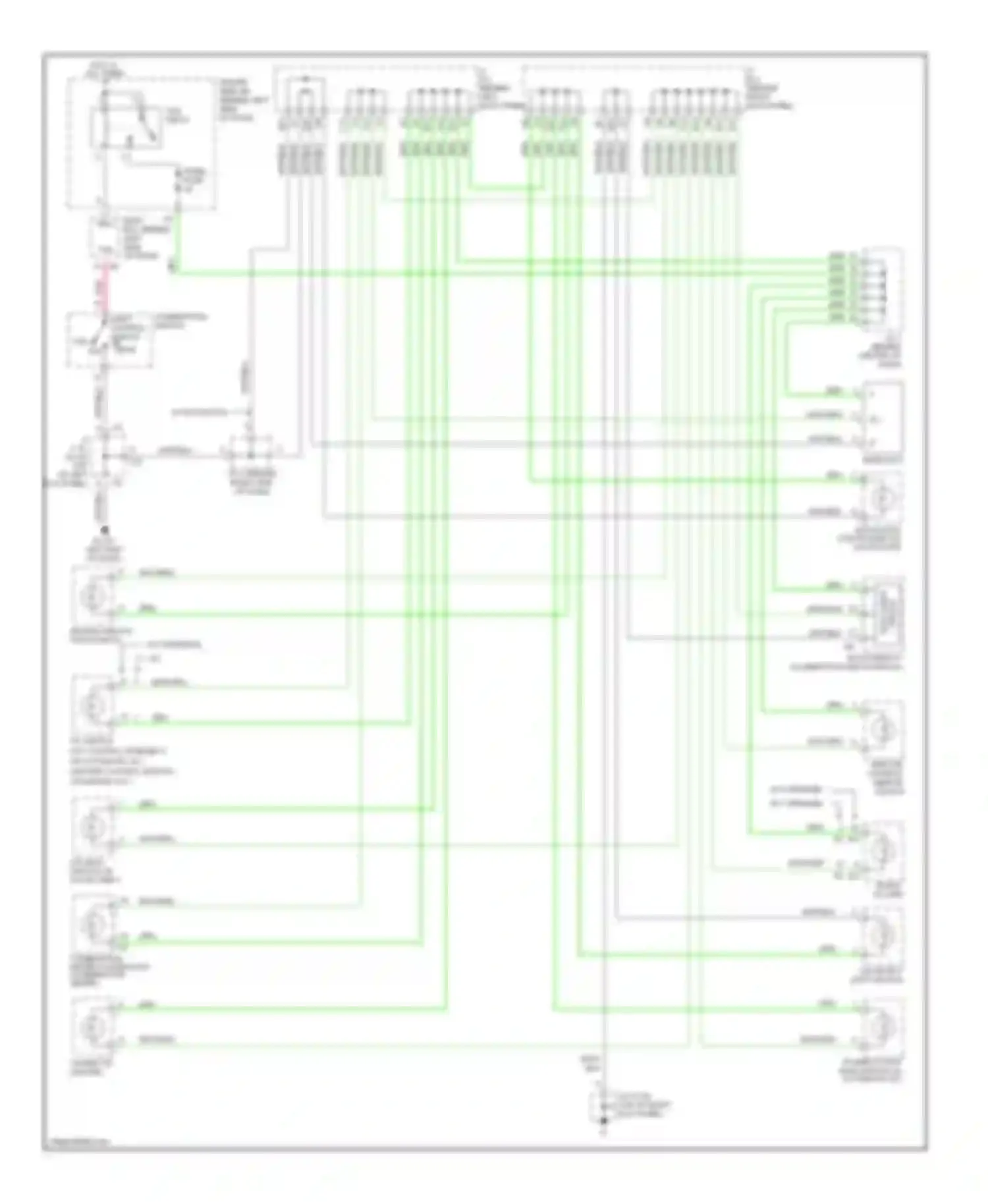 Avalon Toyota XX20 facelift (2002-2005): Instrument illumination circuit