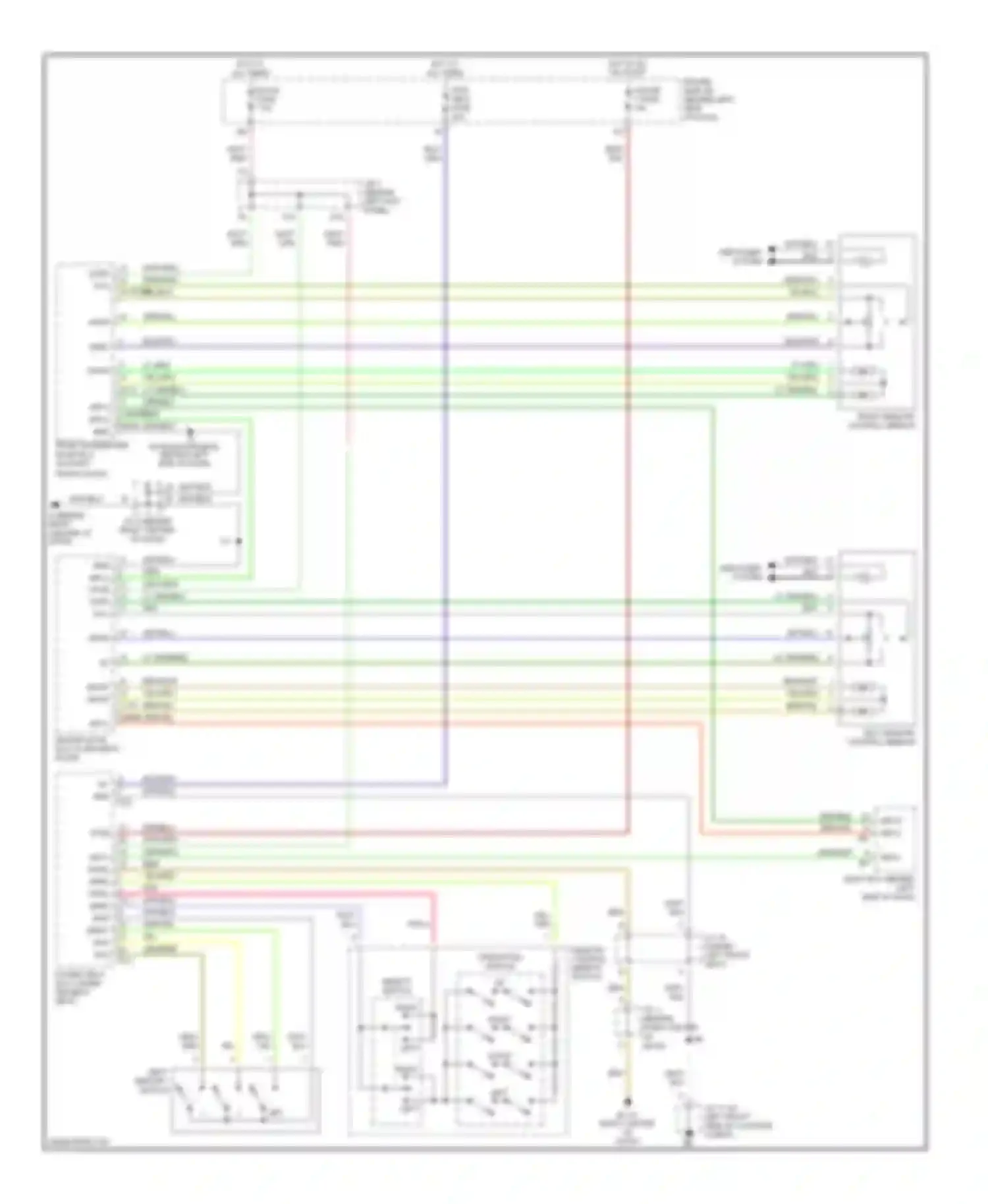 Avalon Toyota XX20 facelift (2002-2005): Memory mirrors circuit