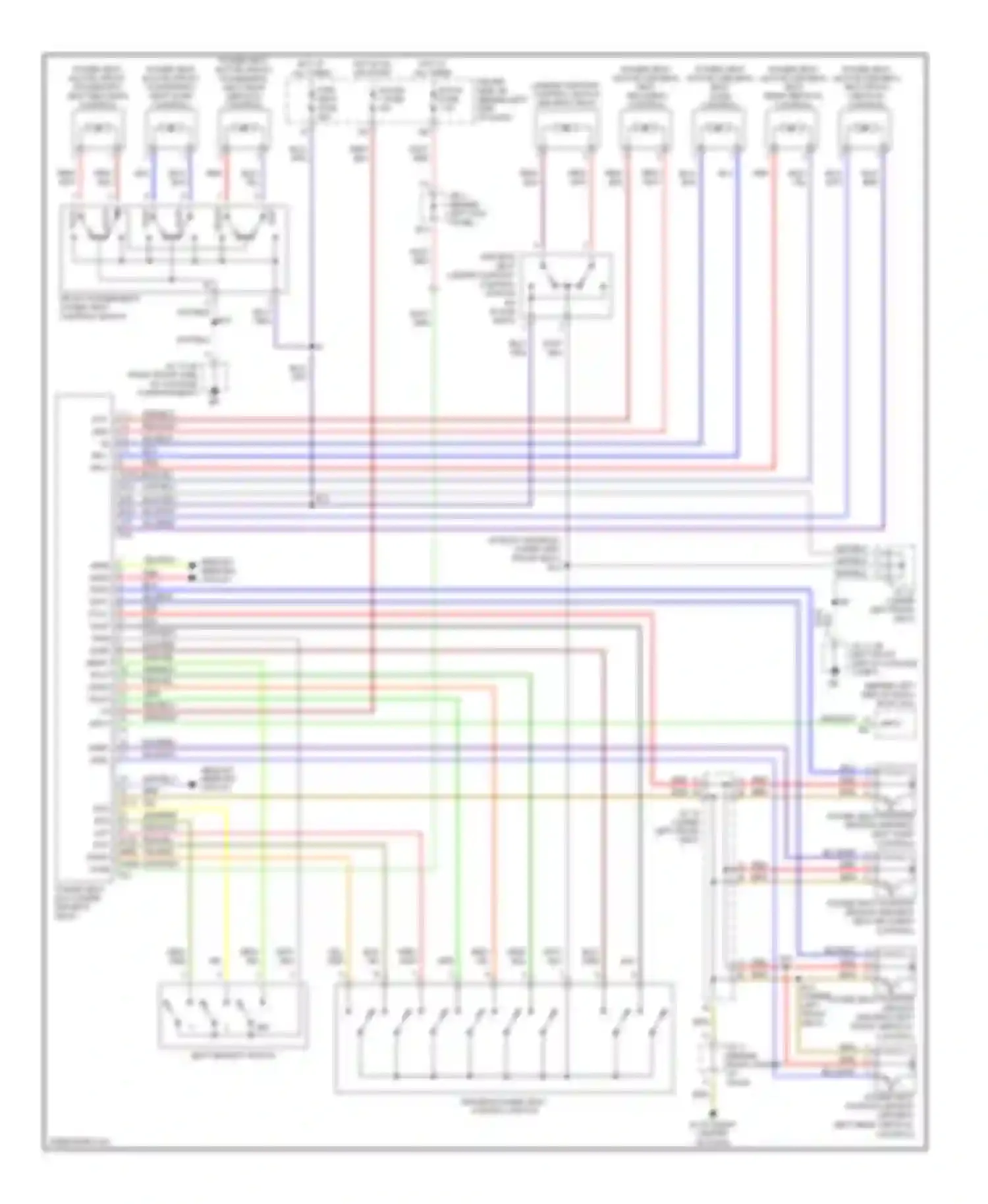 Avalon Toyota XX20 facelift (2002-2005): Memory seat circuit