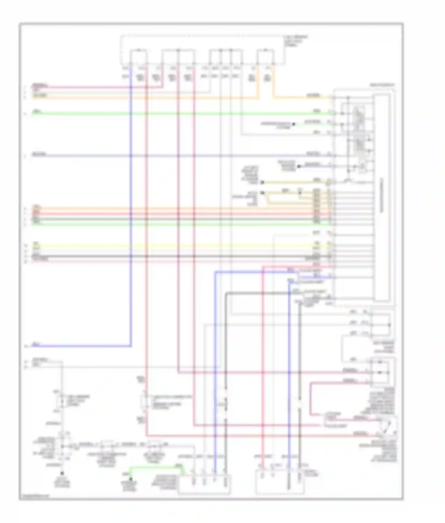 Avalon Toyota XX20 facelift (2002-2005): Navigation circuit (2 of 2)