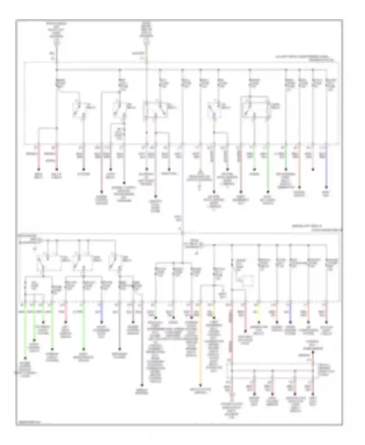 Avalon Toyota XX20 facelift (2002-2005): Power distribution circuit (2 of 3)