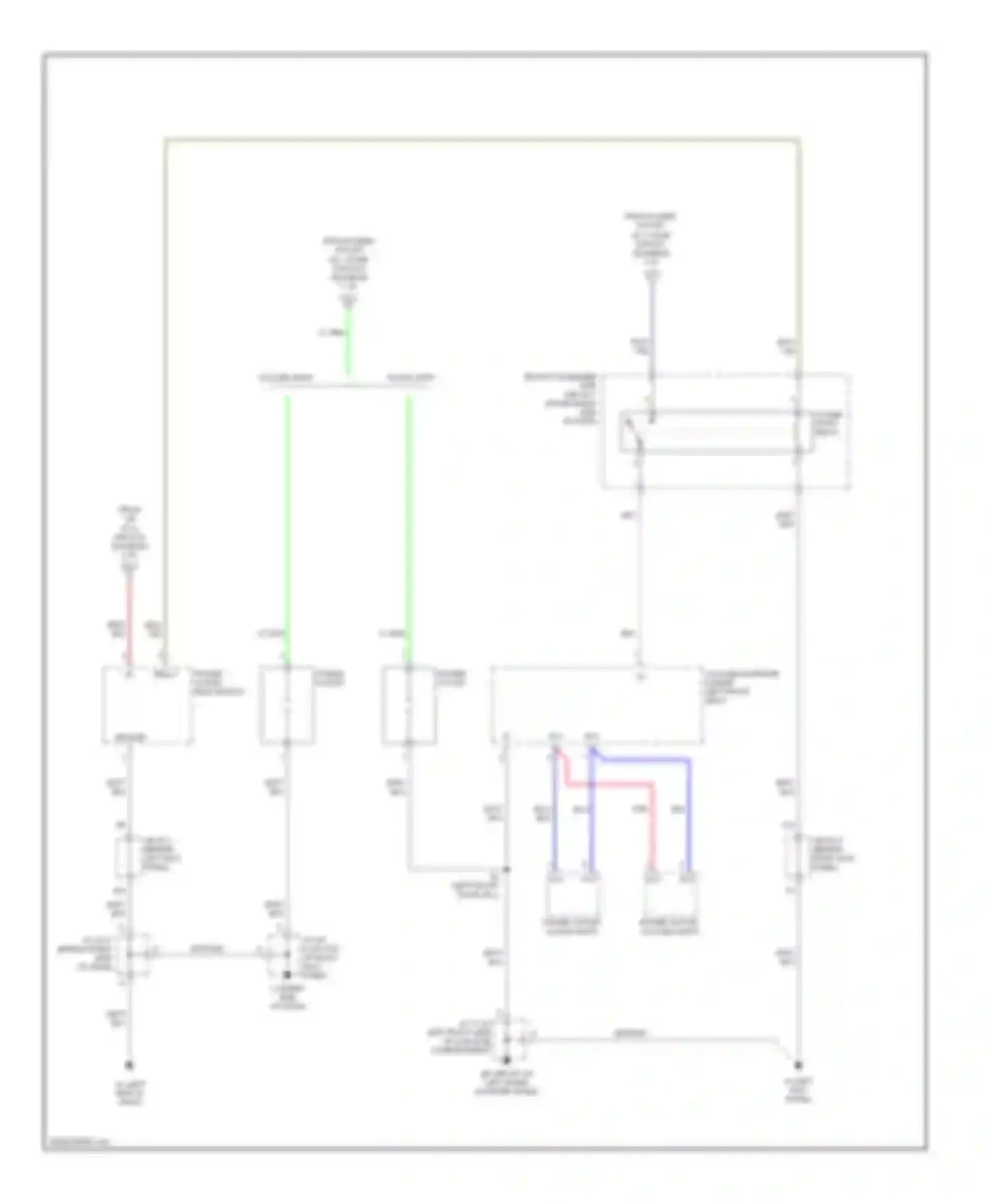 Avalon Toyota XX20 facelift (2002-2005): Power distribution circuit (3 of 3)