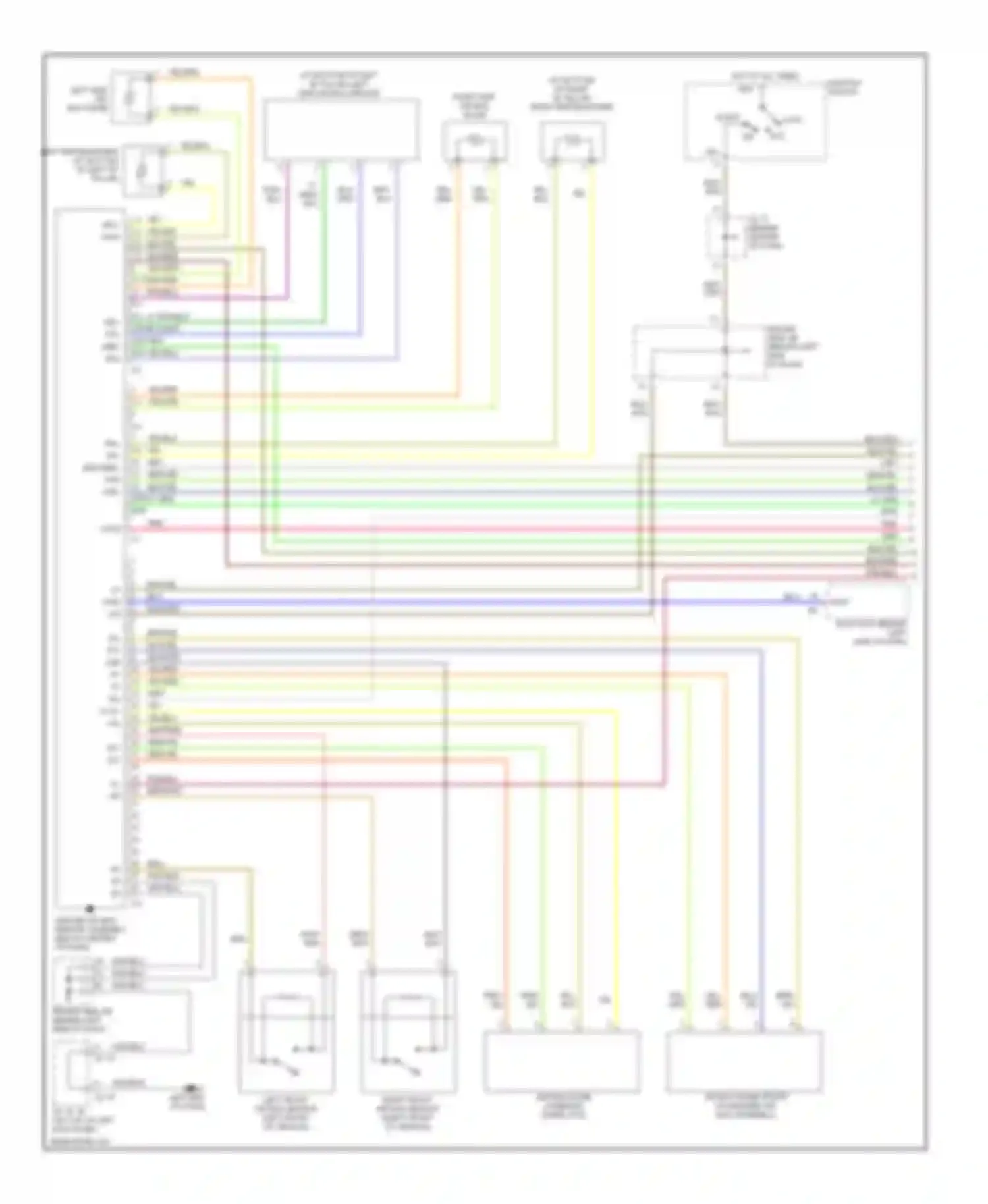 Avalon Toyota XX20 facelift (2002-2005): Supplemental restraints circuit (1 of 2)