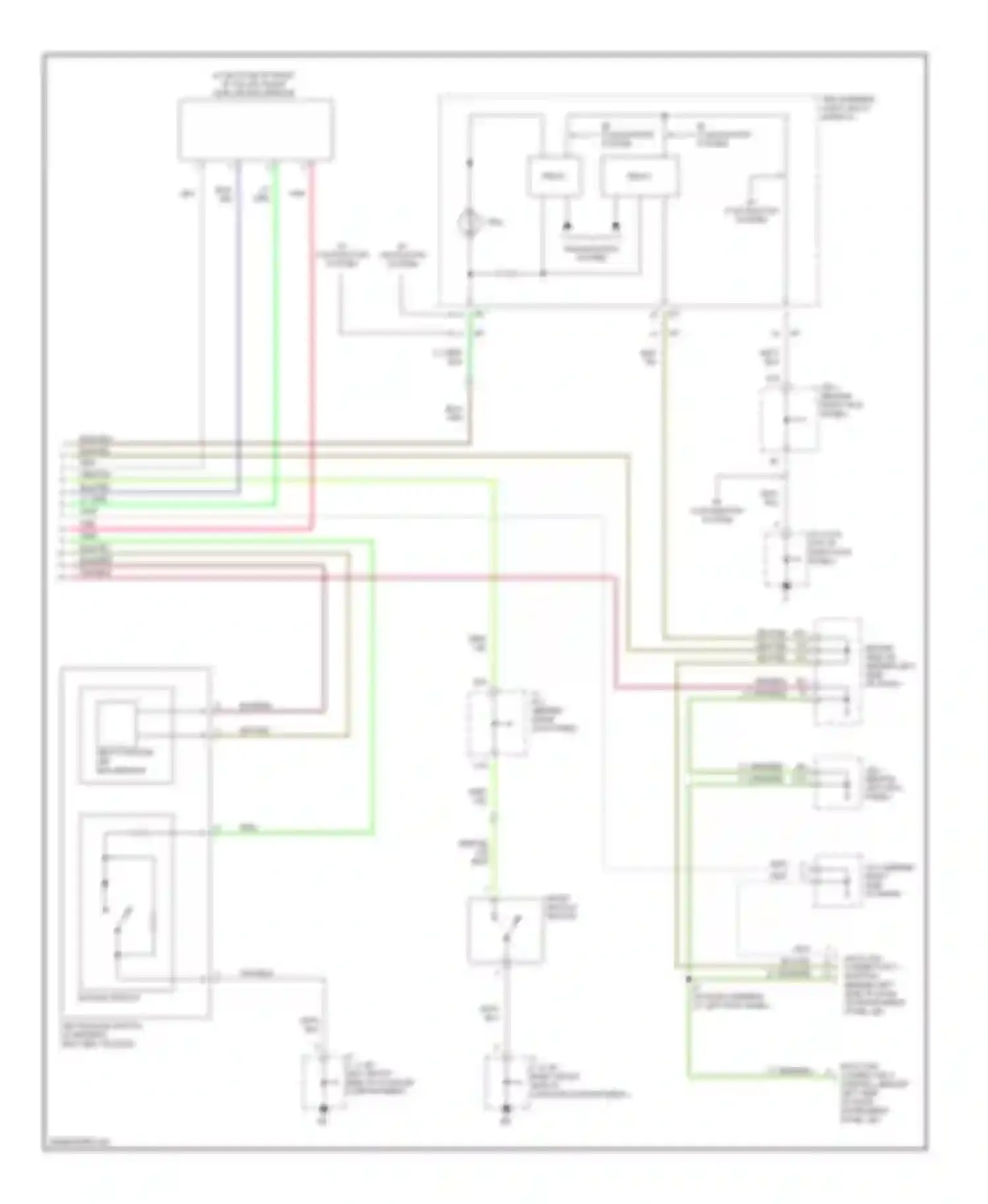 Avalon Toyota XX20 facelift (2002-2005): Supplemental restraints circuit (2 of 2)