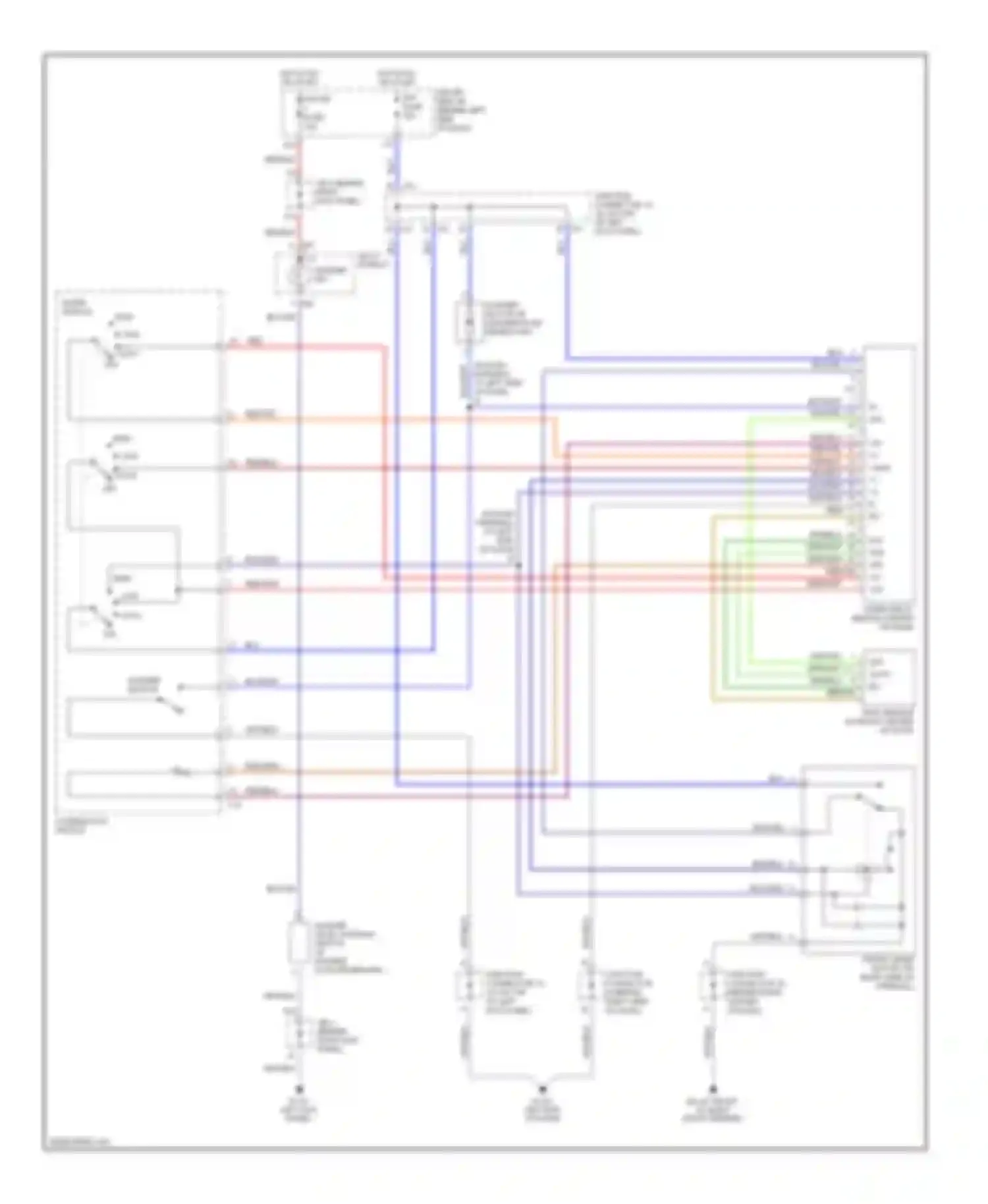 Avalon Toyota XX20 facelift (2002-2005): Wiper/washer circuit, with auto wiper system
