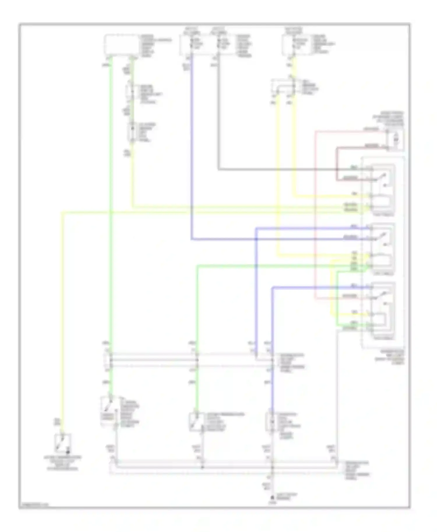 Avalon Toyota XX20 (1999-2002): Cooling fan circuit