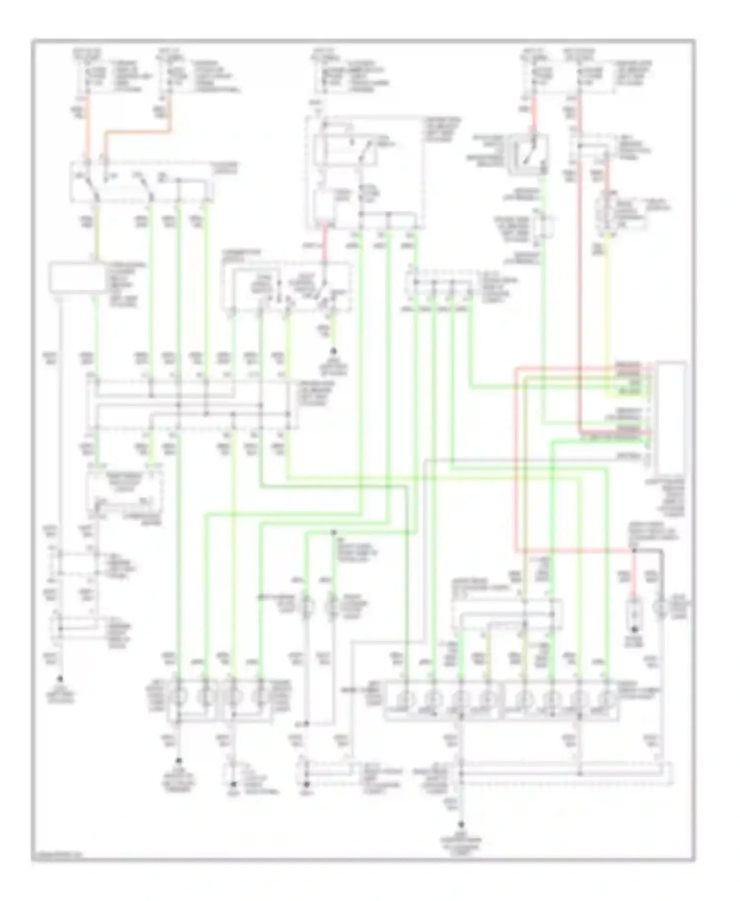 Avalon Toyota XX20 (1999-2002): Exterior lamps circuit