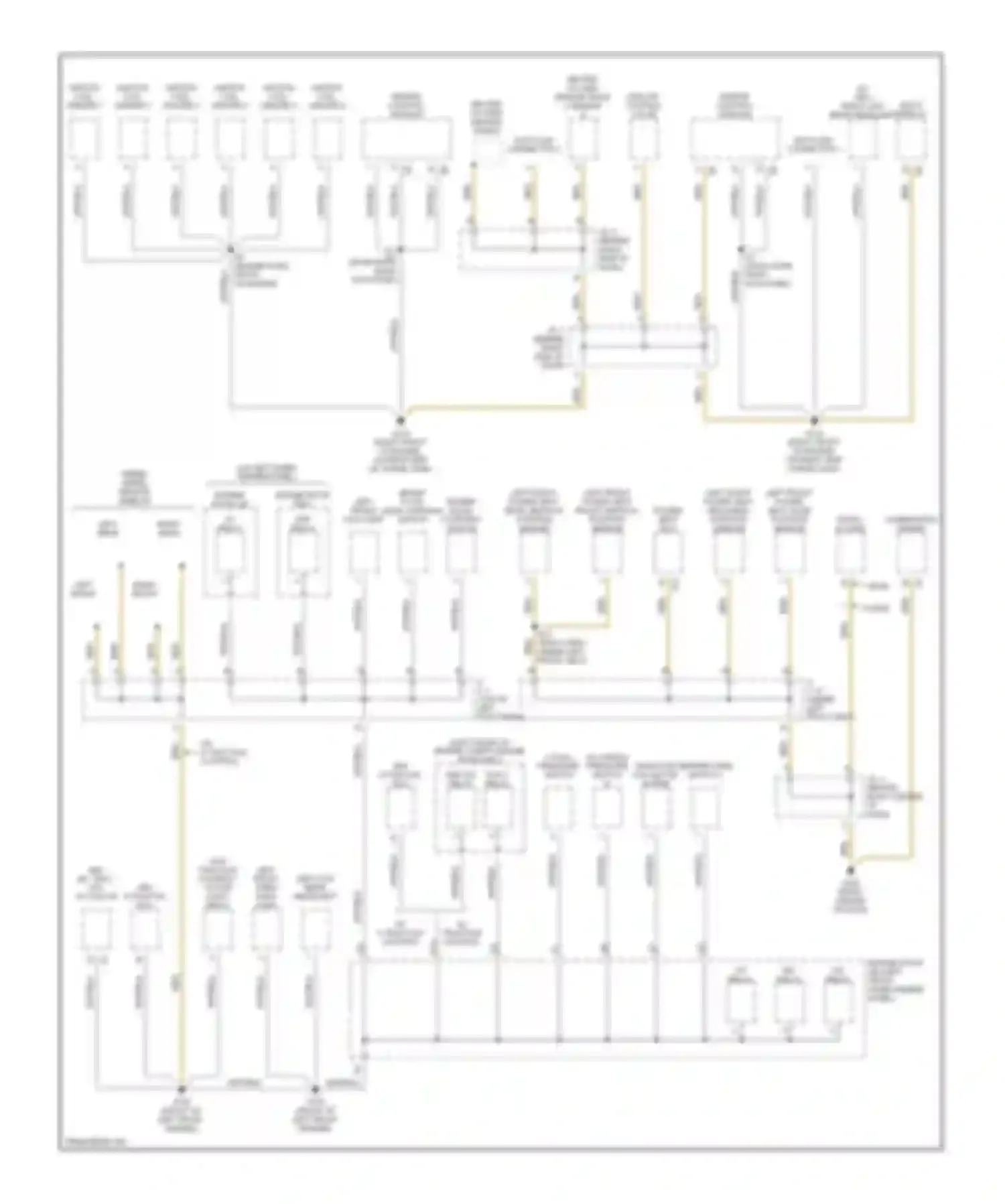Avalon Toyota XX20 (1999-2002): Ground distribution circuit (1 of 4)