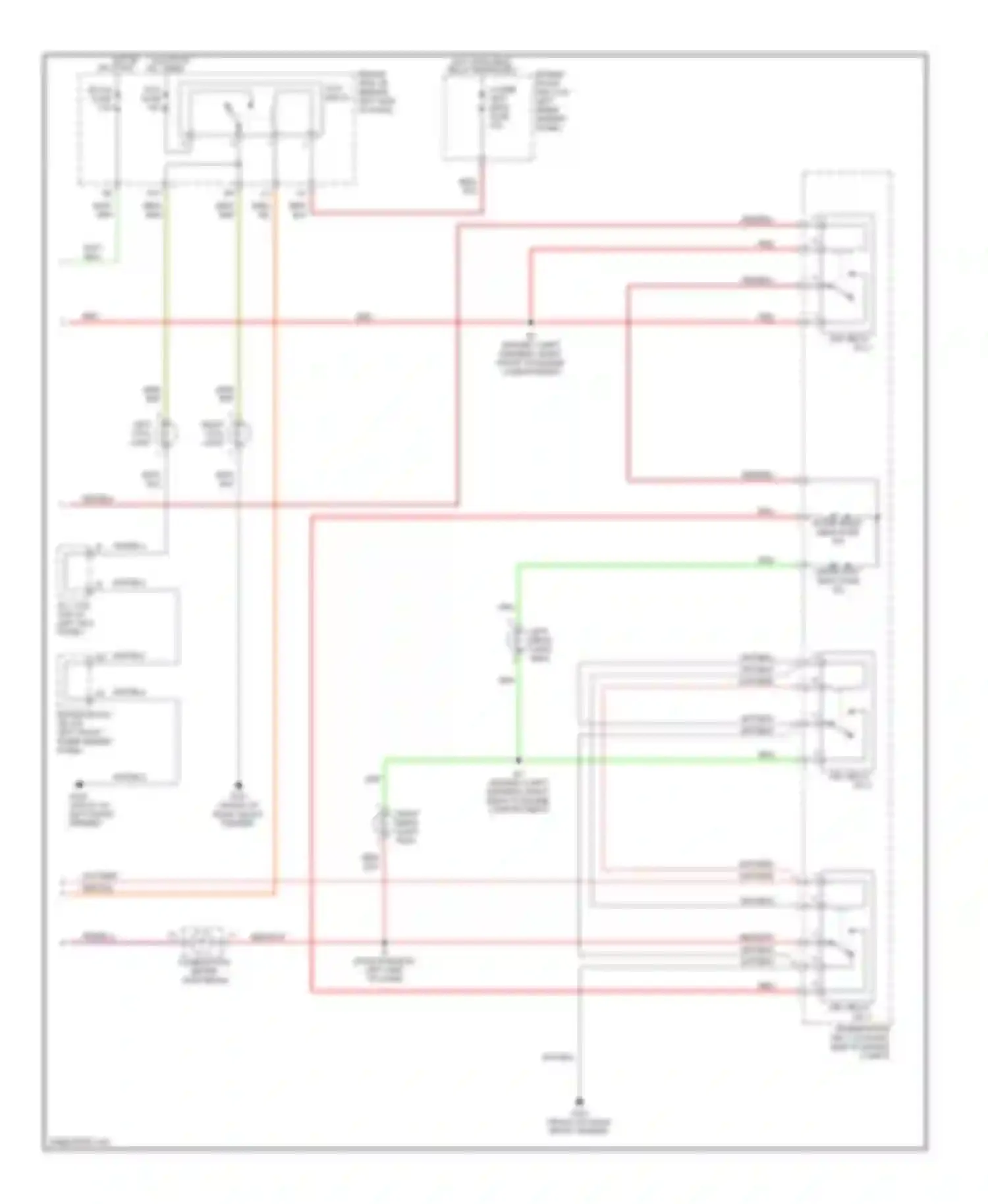 Avalon Toyota XX20 (1999-2002): Headlight circuit (2 of 2)
