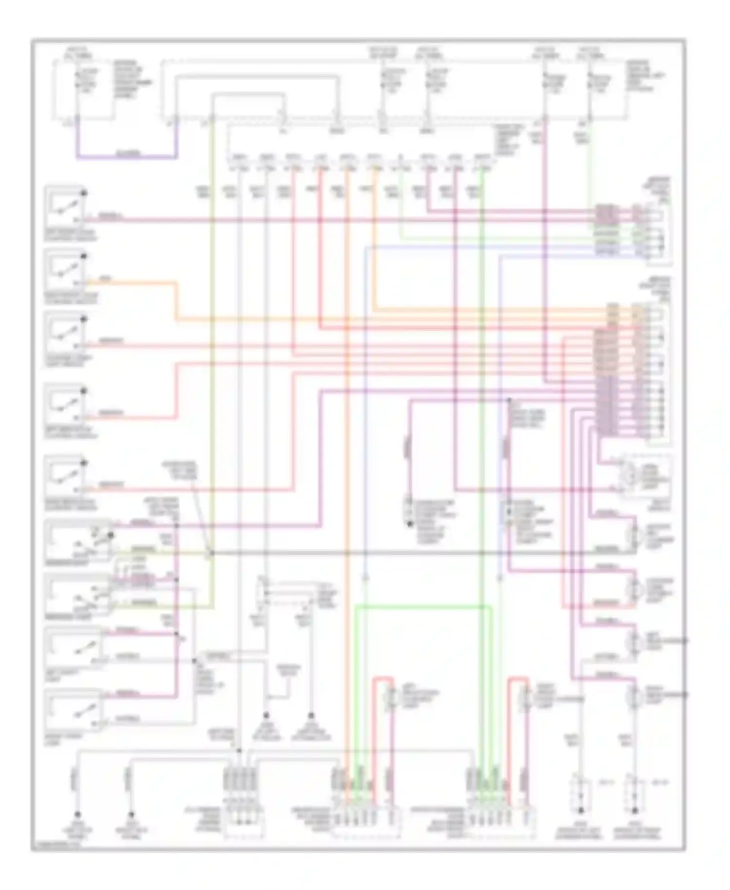 Avalon Toyota XX20 (1999-2002): Courtesy lamps circuit