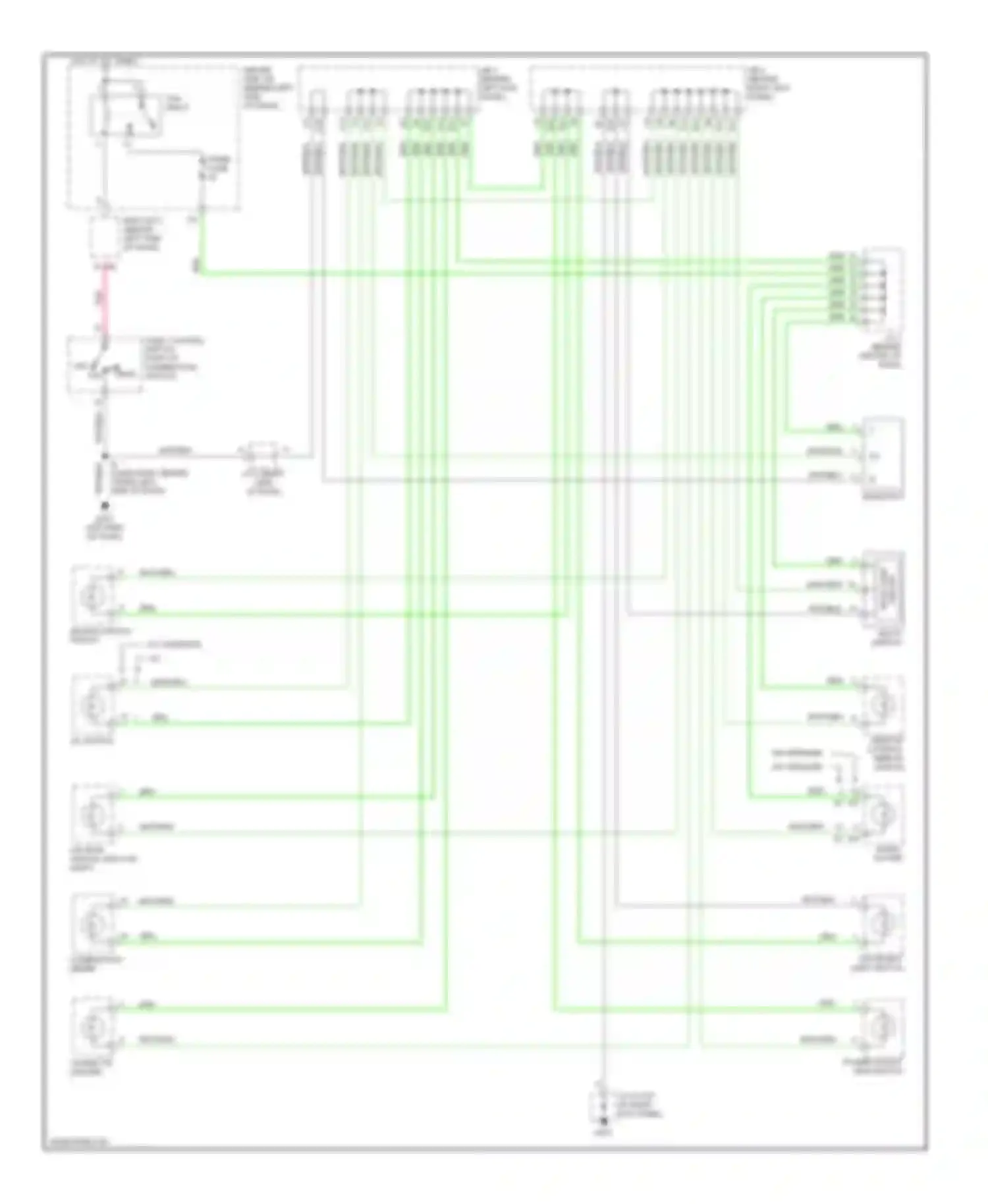 Avalon Toyota XX20 (1999-2002): Instrument illumination circuit