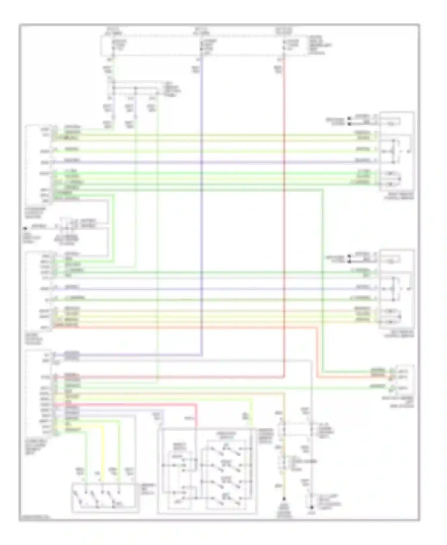 Avalon Toyota XX20 (1999-2002): Memory mirrors circuit