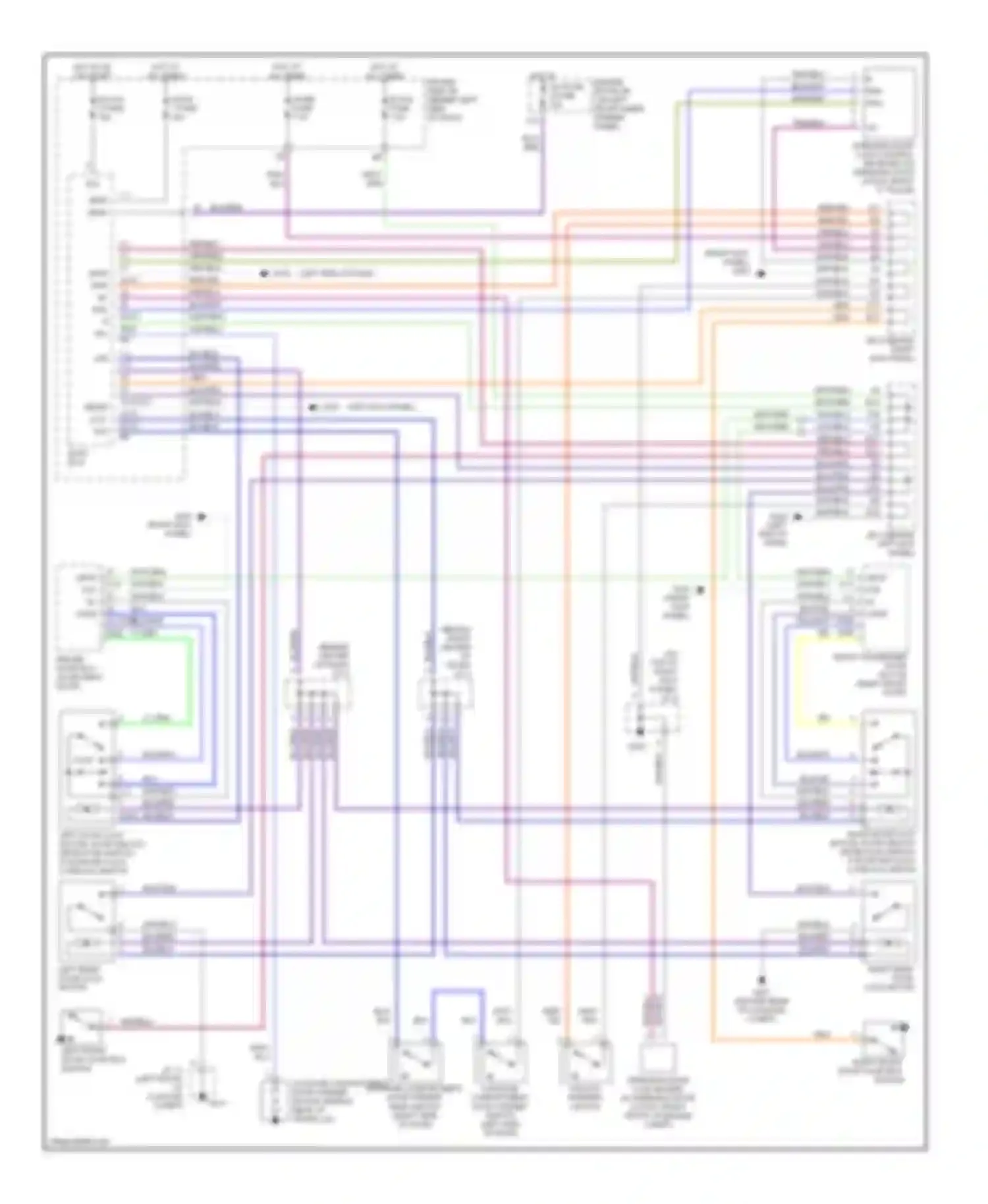 Avalon Toyota XX20 (1999-2002): Power door lock circuit