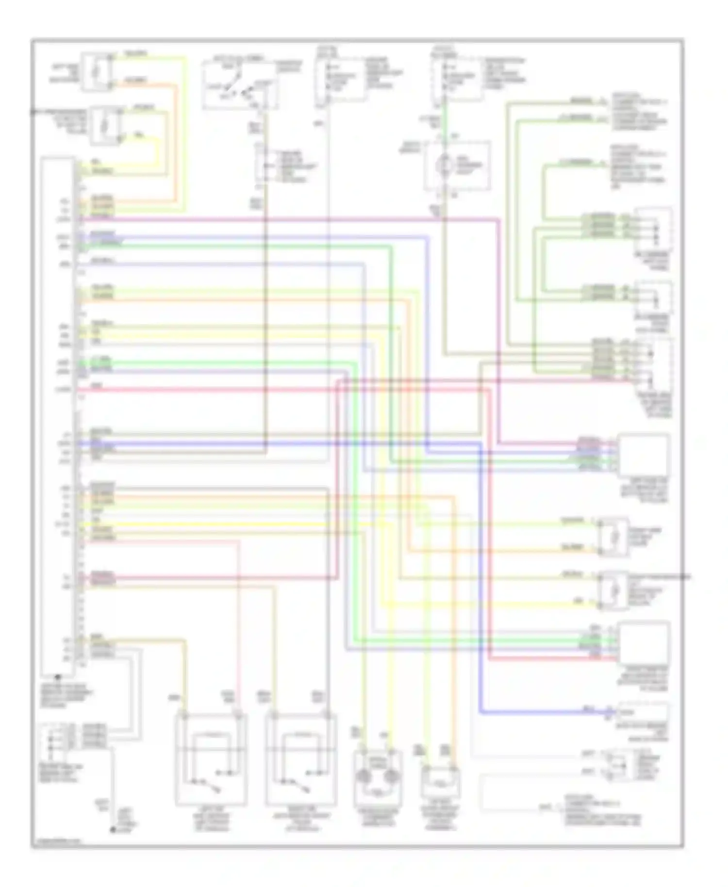 Avalon Toyota XX20 (1999-2002): Supplemental restraint circuit