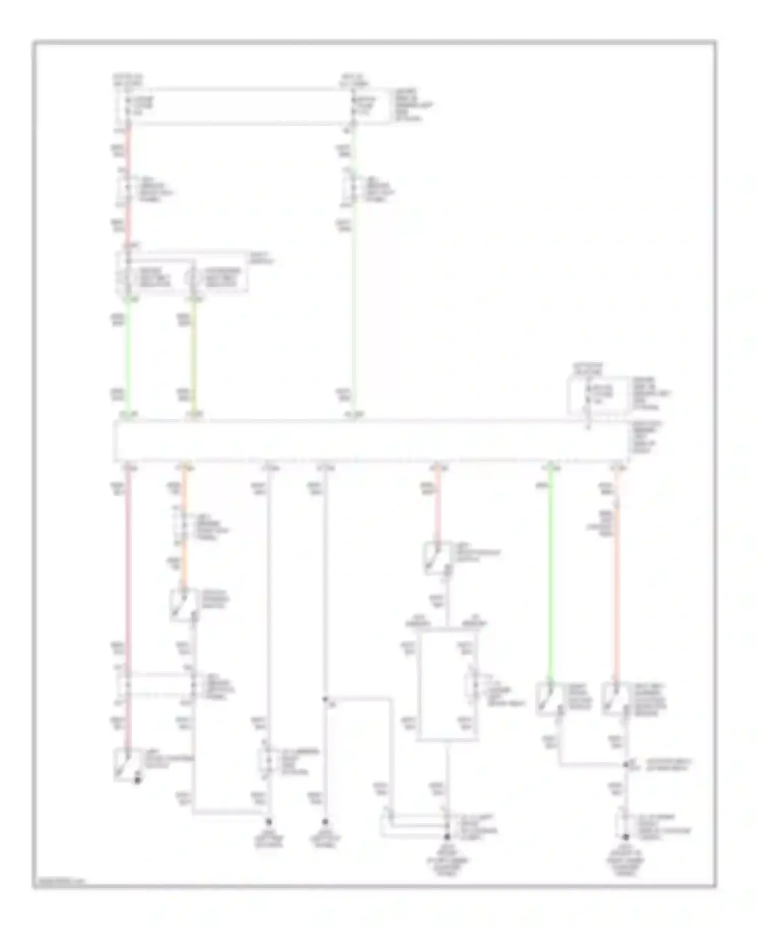 Avalon Toyota XX20 (1999-2002): Warning system circuits