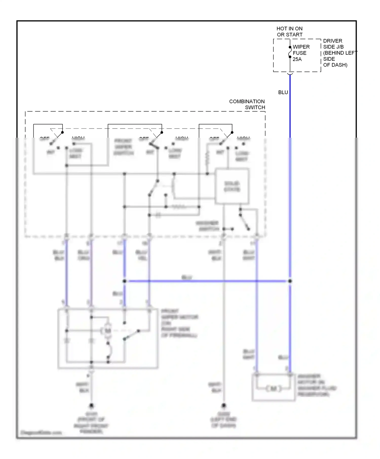 Toyota Avalon XX20 (1999-2002) solid state wiring diagram  (1 of 1)