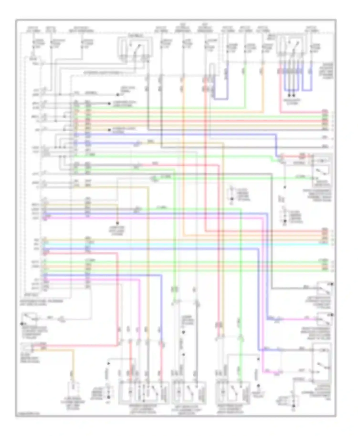 Avalon Toyota XX30 facelift 2 (2010-2012): Forced entry circuit (1 of 2)