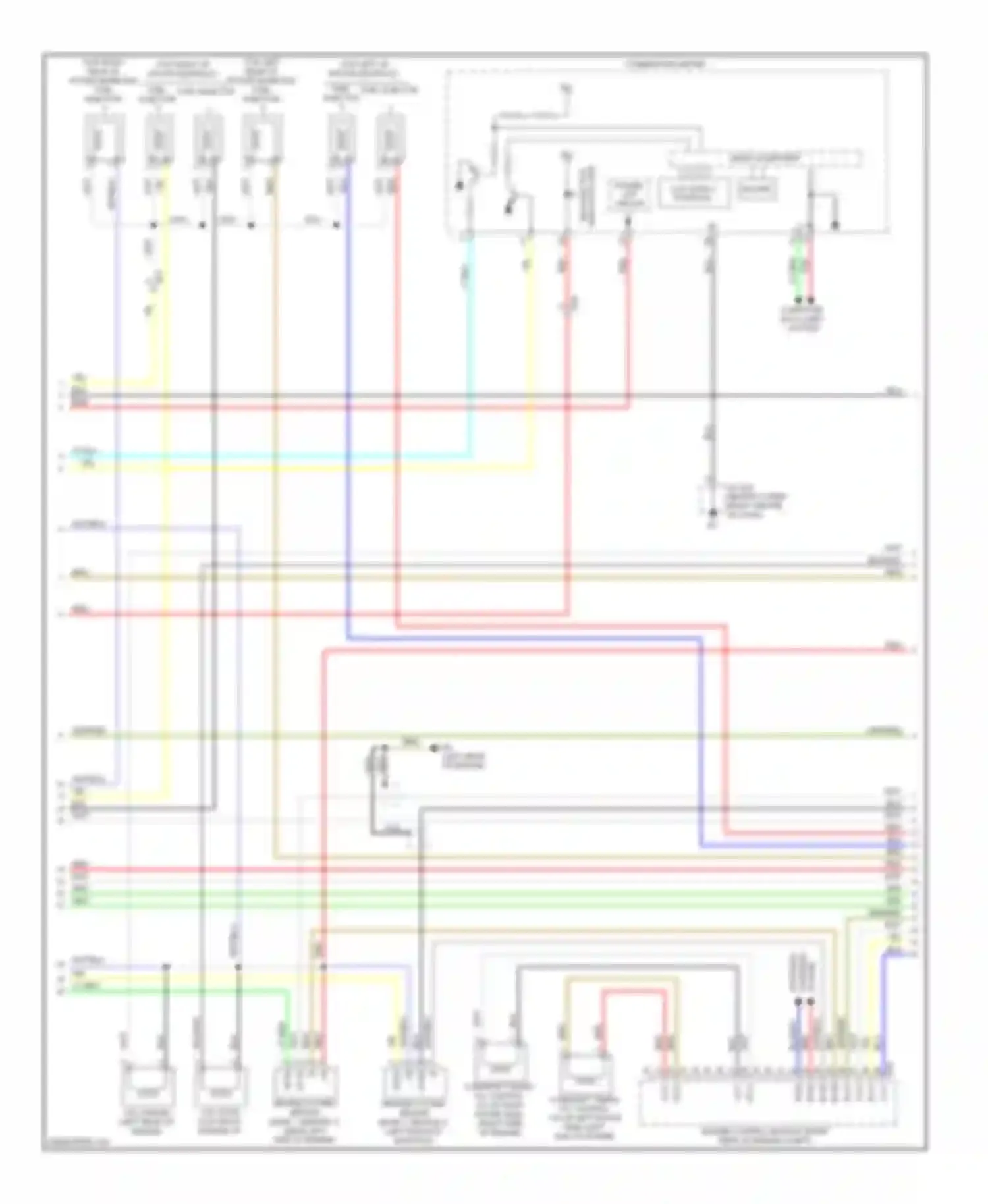Avalon Toyota XX30 facelift 2 (2010-2012): Wiring diagram engine performance 3.5l (4 of 5)