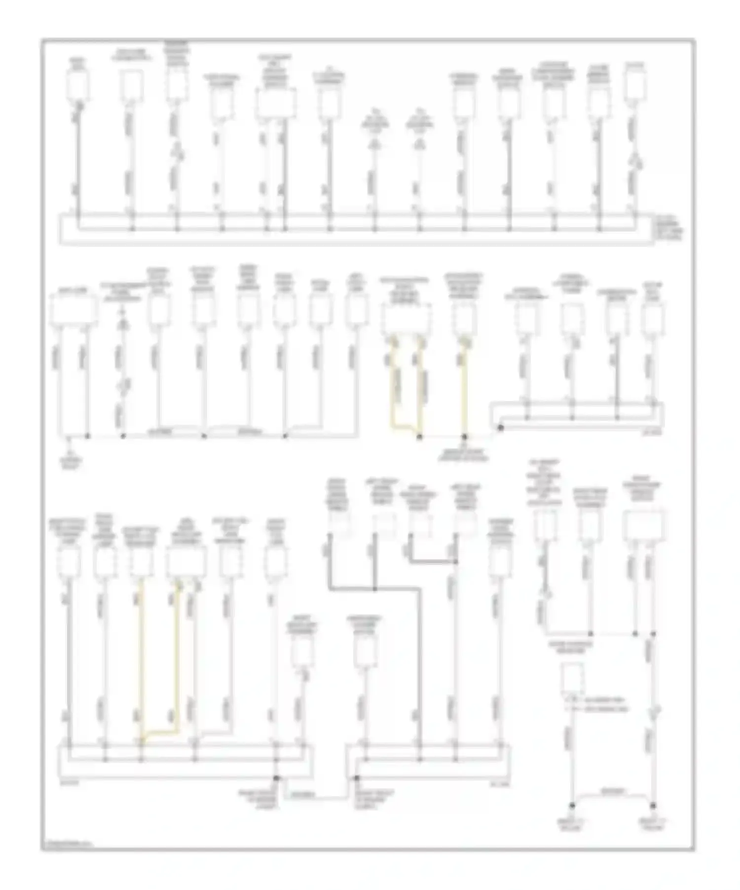 Avalon Toyota XX30 facelift 2 (2010-2012): Ground distribution circuit (2 of 4)