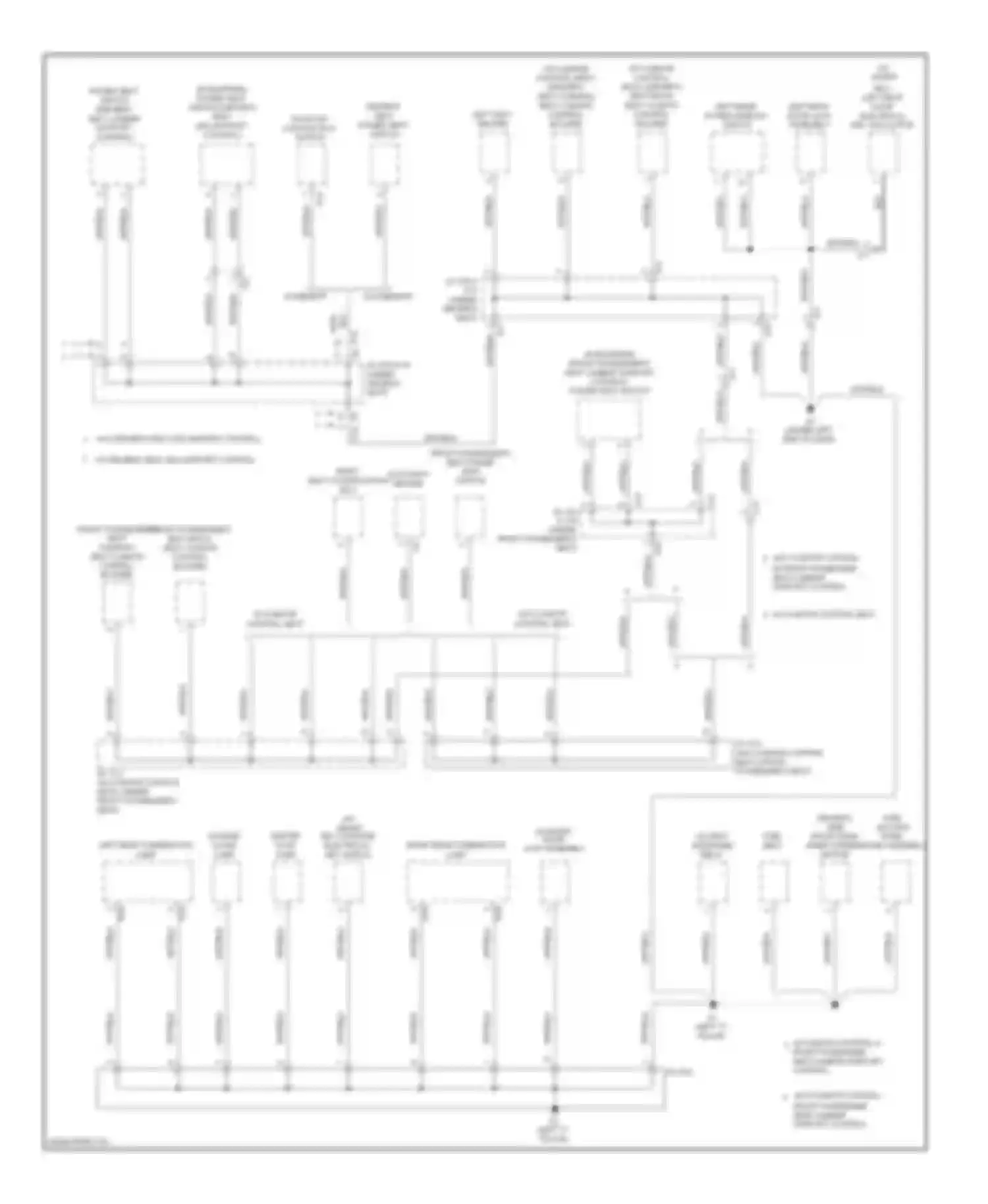 Avalon Toyota XX30 facelift 2 (2010-2012): Ground distribution circuit (4 of 4)