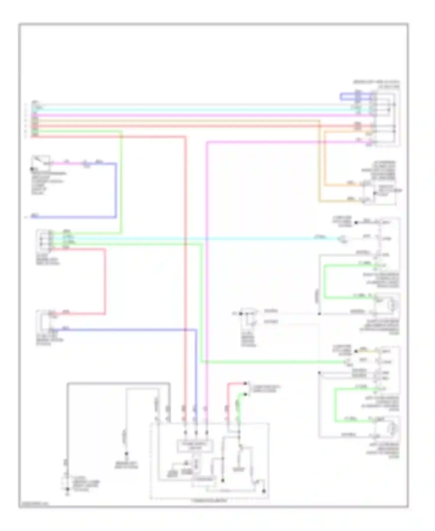 Avalon Toyota XX30 facelift 2 (2010-2012): Courtesy lamps circuit (2 of 2)