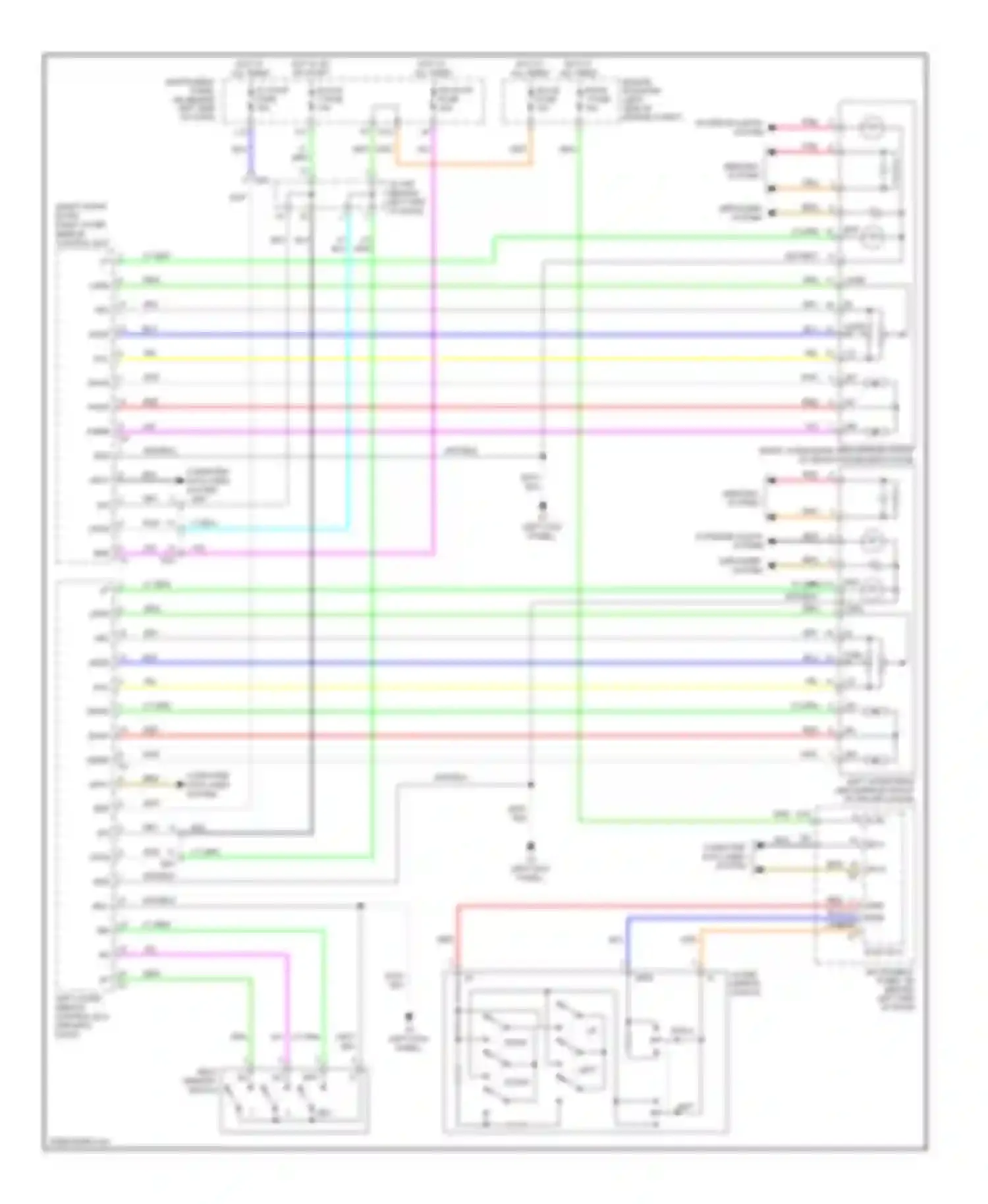 Avalon Toyota XX30 facelift 2 (2010-2012): Memory mirrors circuit