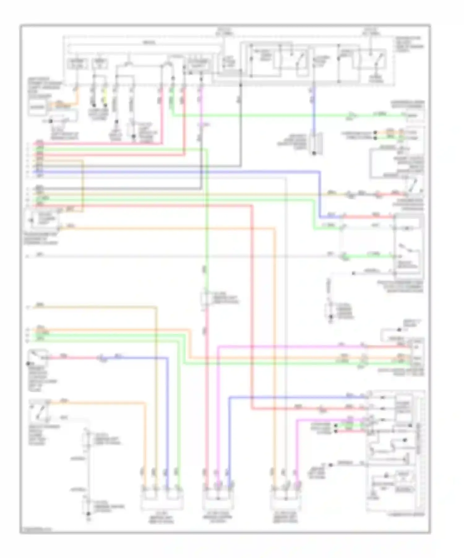 Avalon Toyota XX30 facelift 2 (2010-2012): Power door locks circuit, without smart key system (2 of 2)
