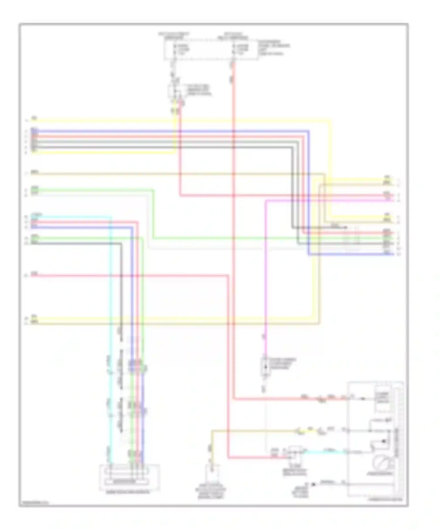 Avalon Toyota XX30 facelift 2 (2010-2012): Radio circuit, 12-speaker without navigation (2 of 3)
