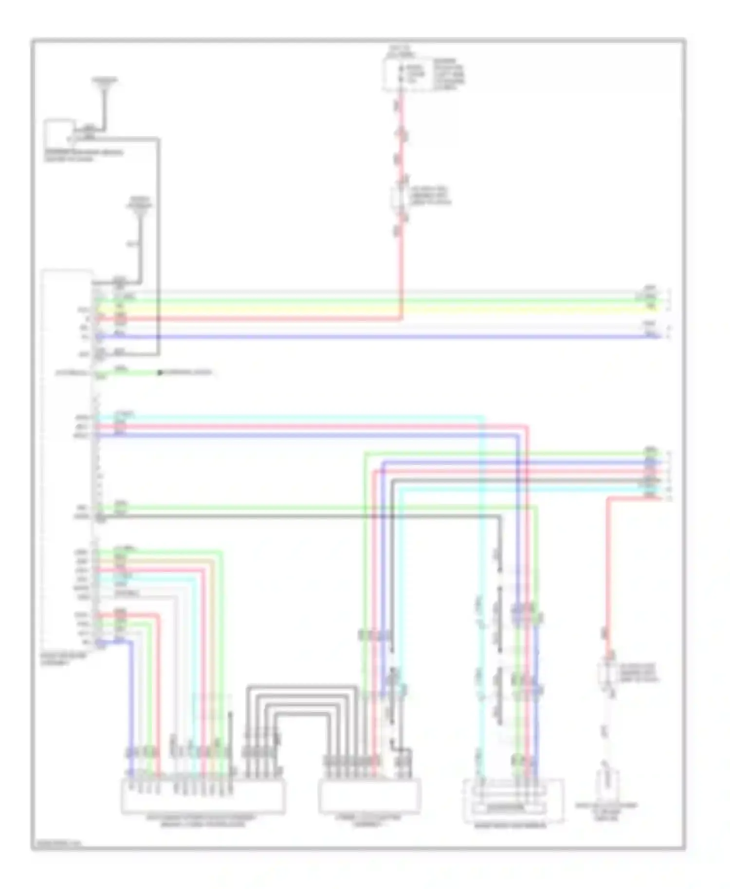 Avalon Toyota XX30 facelift 2 (2010-2012): Radio circuit, 9-speaker without navigation (1 of 2)