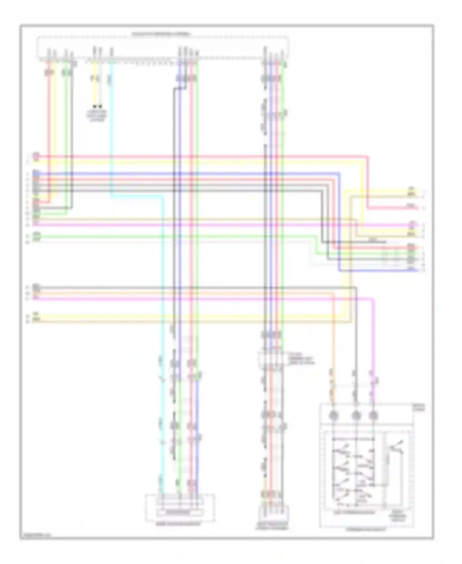 Avalon Toyota XX30 facelift 2 (2010-2012): Radio circuit, with navigation (3 of 4)