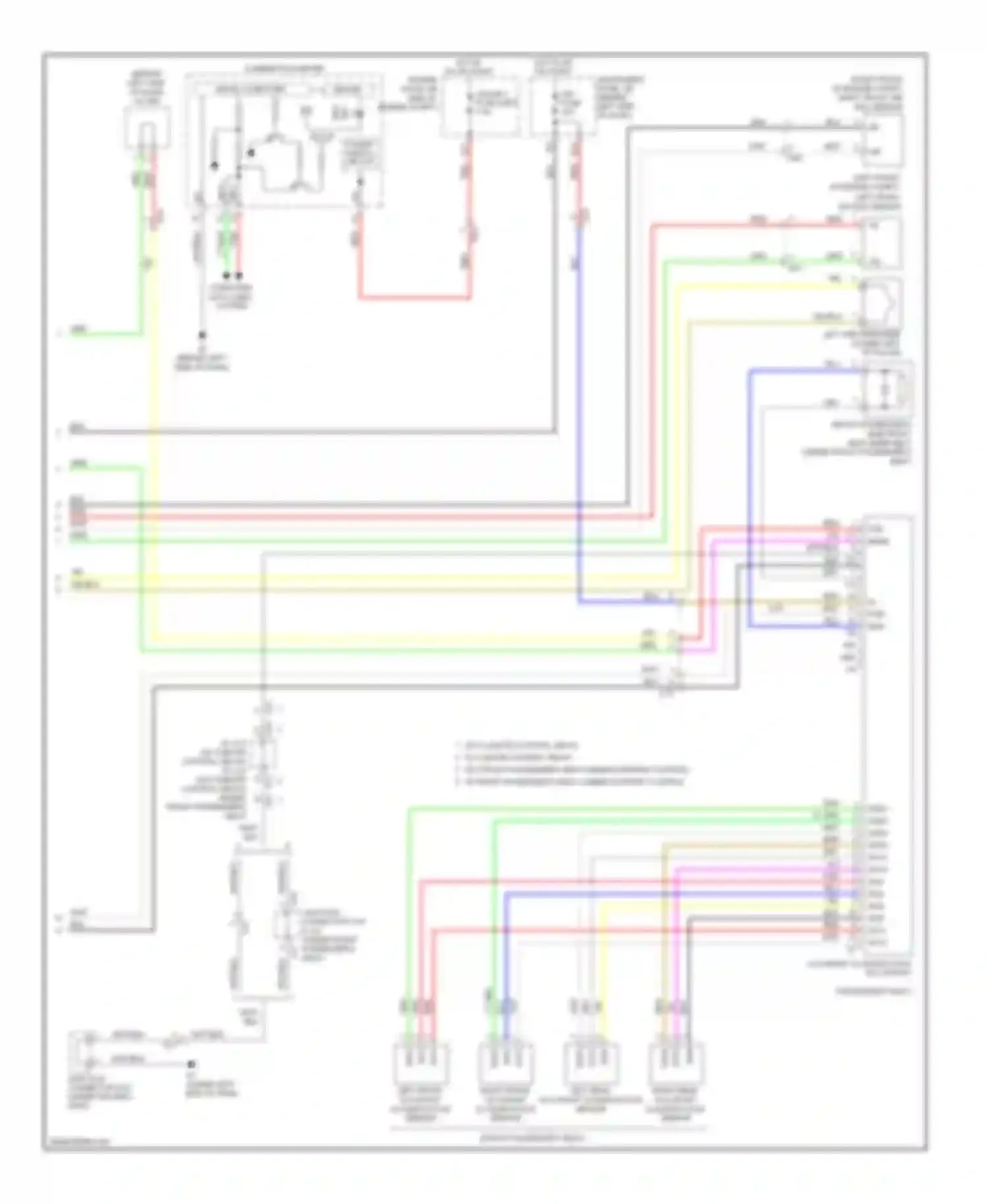 Avalon Toyota XX30 facelift 2 (2010-2012): Supplemental restraints circuit (2 of 2)
