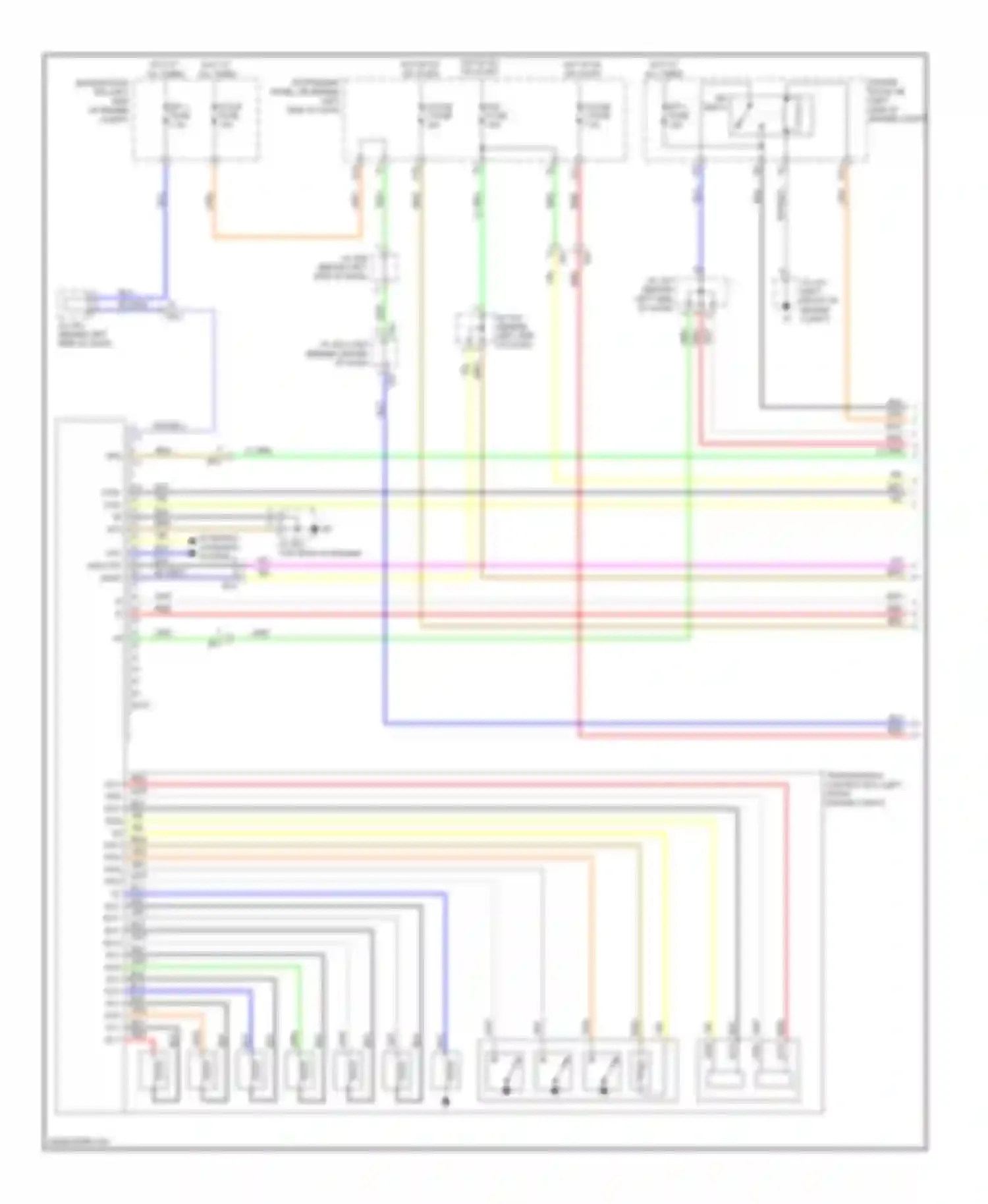 Avalon Toyota XX30 facelift 2 (2010-2012): Transmission circuit (1 of 3)
