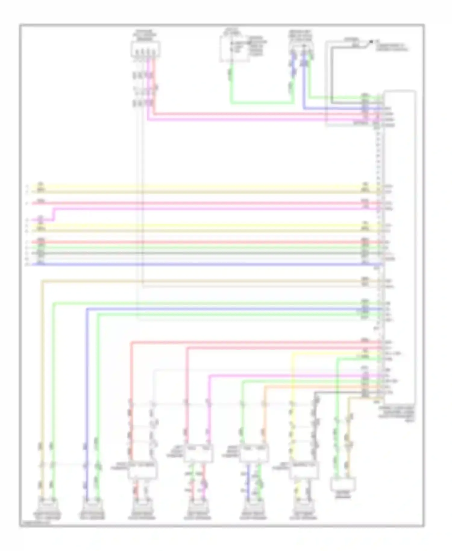 Wiring diagram 1 2 3 4 5 6 +b gnd for Toyota Avalon XX30 facelift 2 (2010-2012) (1 of 3)