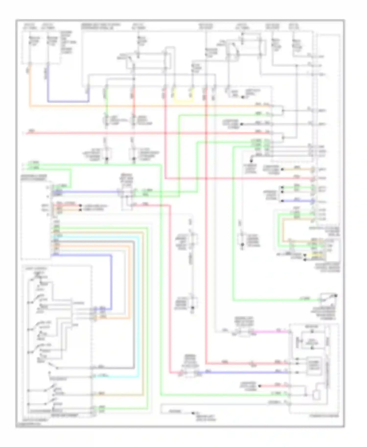Wiring diagram dome fuse for Toyota Avalon XX30 facelift 2 (2010-2012) (6 of 11)