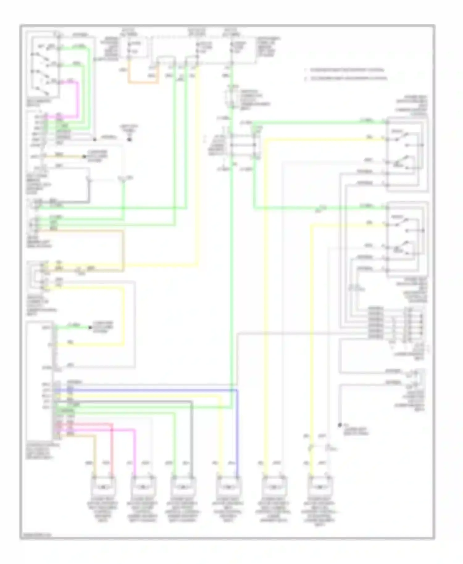 Wiring diagram ecu- ig 1 fuse for Toyota Avalon XX30 facelift 2 (2010-2012) (10 of 27)