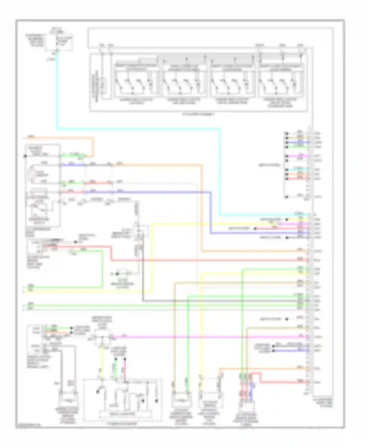 Wiring diagram flow control value for Toyota Avalon XX30 facelift 2 (2010-2012) (1 of 1)